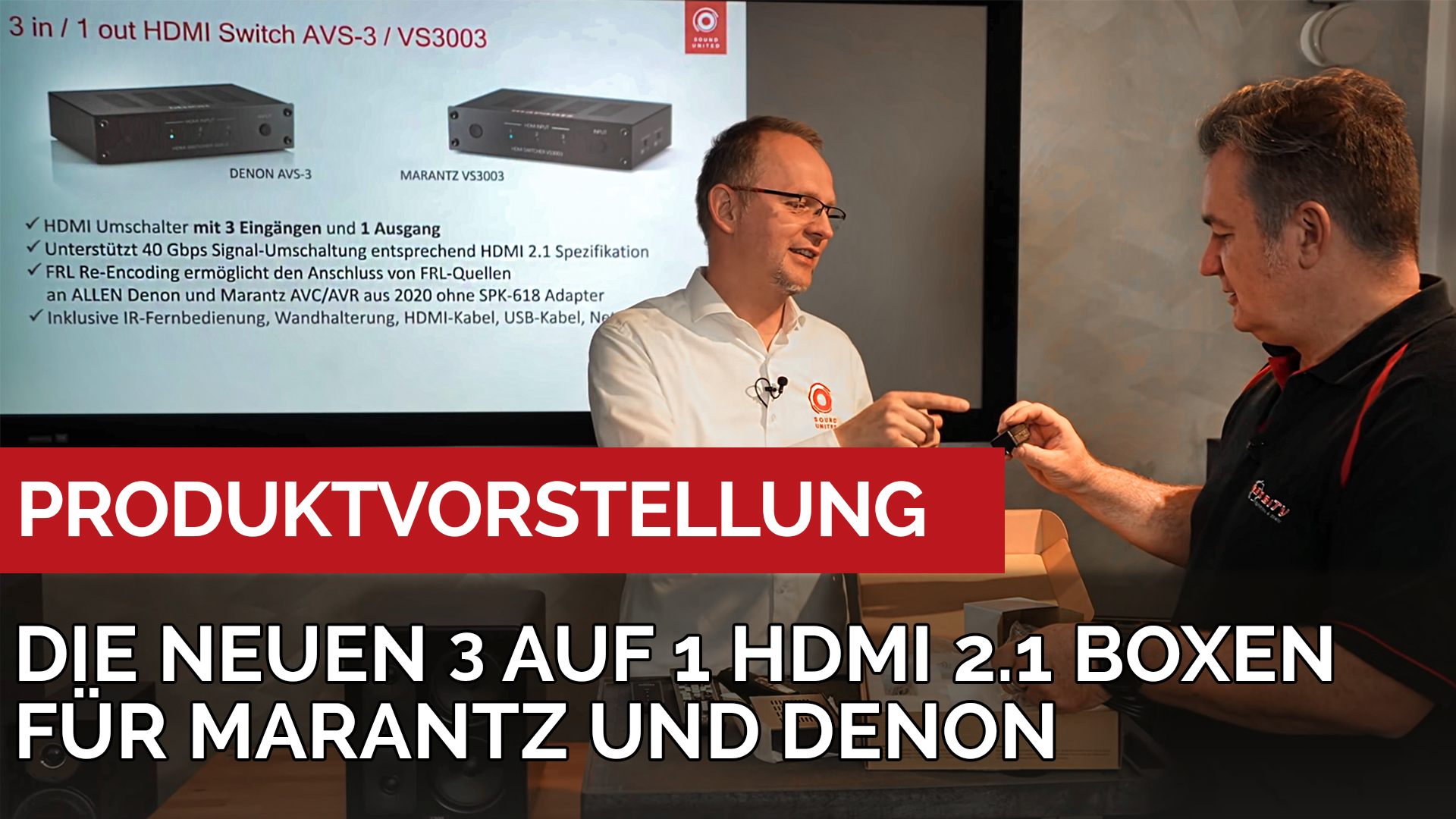 Vorstellung der 3 auf 1 HDMI 2.1 Box von Denon und Marantz
