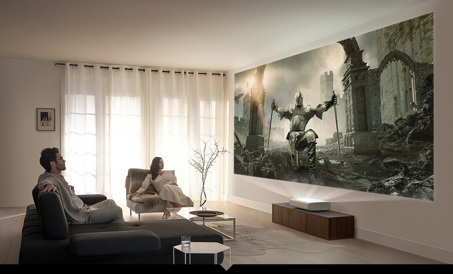 Ab sofort bei uns im Programm - die SAMSUNG Ultrakurzdistanzprojektoren mit eingebauten TV Tuner und SMART TV App
