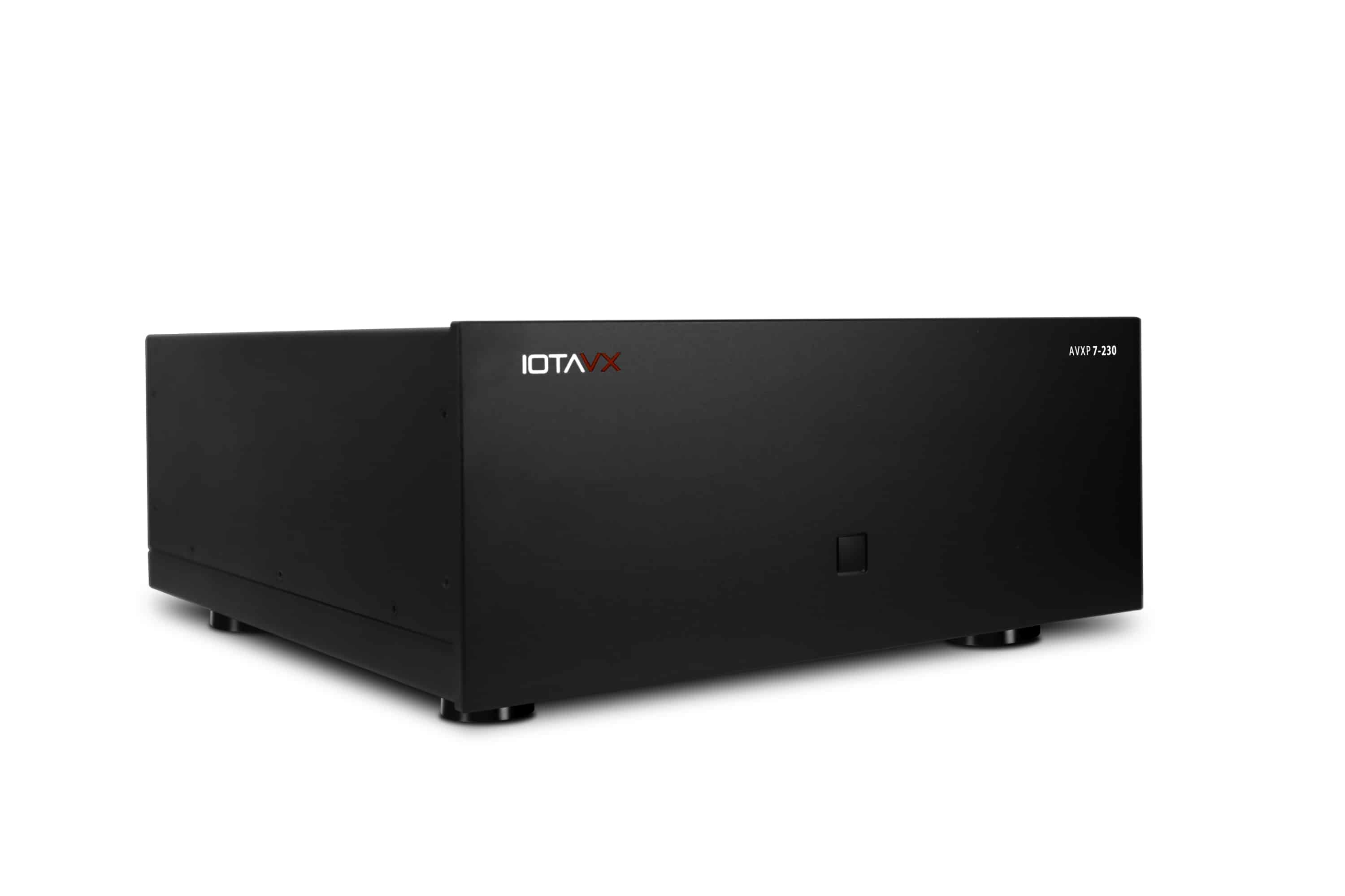 iotavx-avxp-7-230_2 Grobi.TV - IOTAVX AVXP 7-230 7-Kanal Heimkino Endstufe Frontansicht vorne rechts