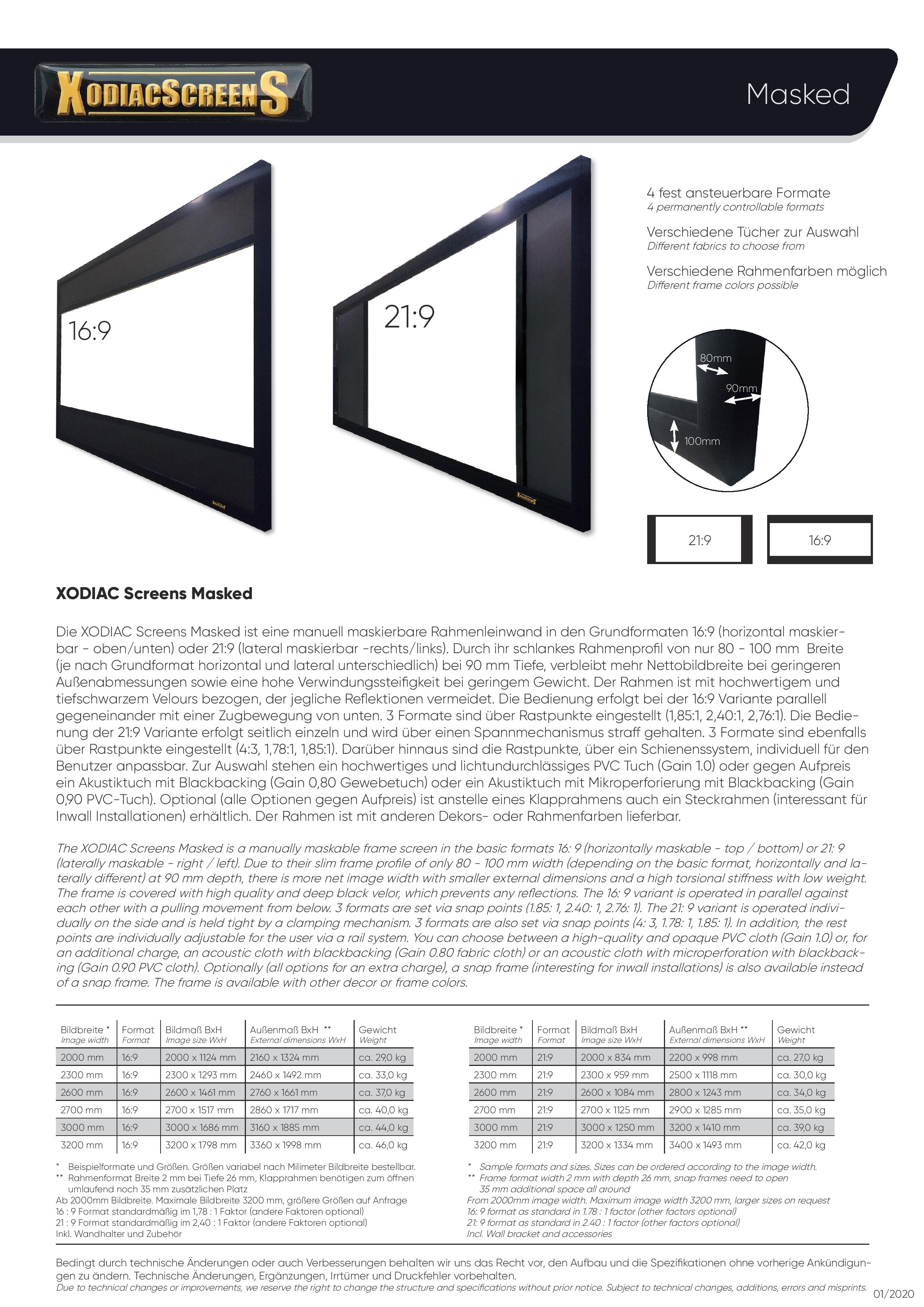 XODIAC Rahmenleinwand Masked Deluxe