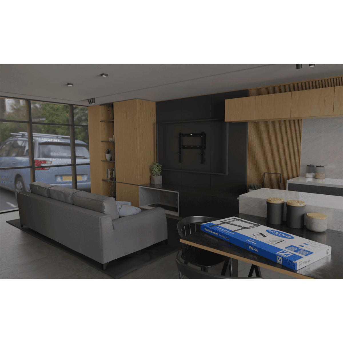 TW-44-Crippa GrobiTV - TW-44 TV-Wandhalterung - Montagebeispiel 03