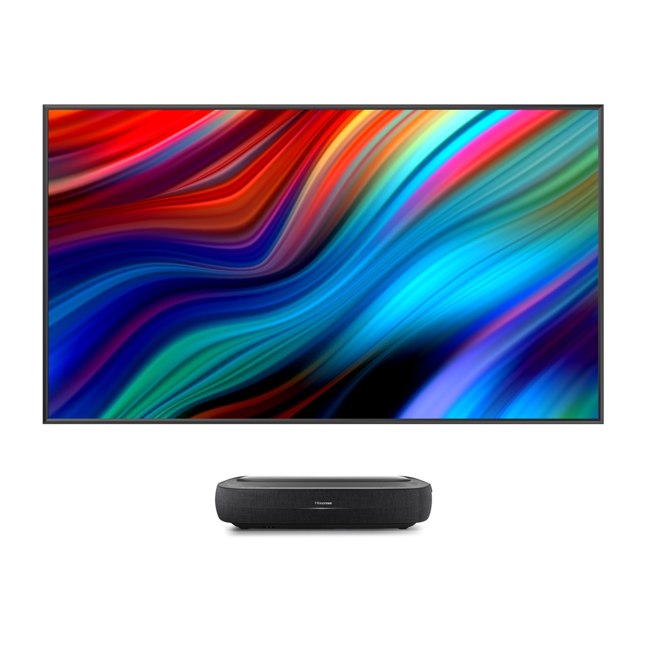 Hisense Laser TV 120L9H mit motorischer 120" Celexon CLR Bodenleinwand
