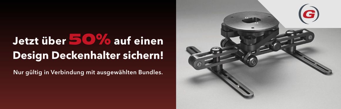 Jetzt über 50% auf einen Design Deckenhalter mit unseren neuen Bundles sichern!