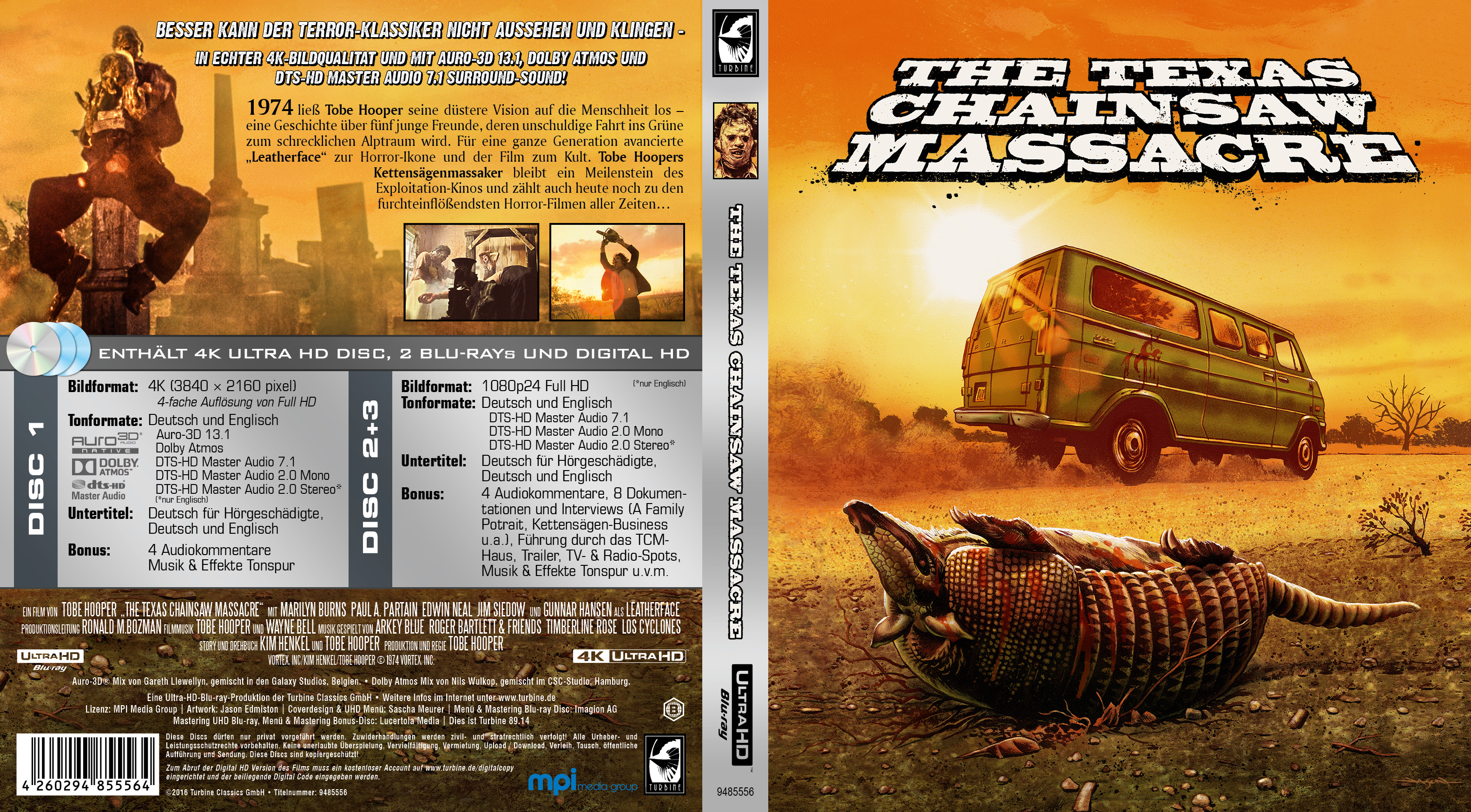 Weltpremiere von THE TEXAS CHAINSAW MASSACRE in 4K ULTRA HD und DOLBY ATMOS und Auro-3D®