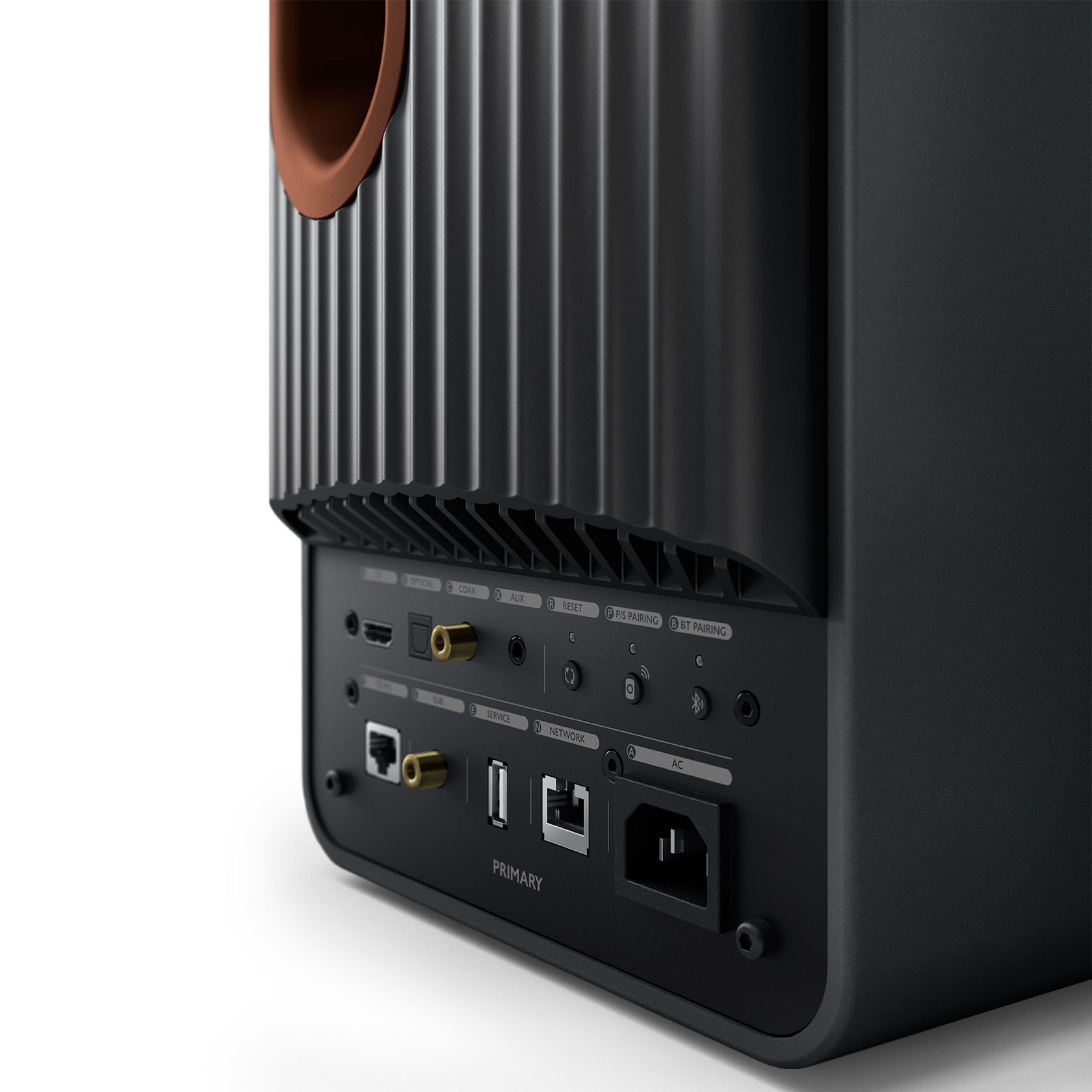 GrobiTV - KEF LS50 Wireless II Lautsprecher Einzeln schwarz Rückansicht 2