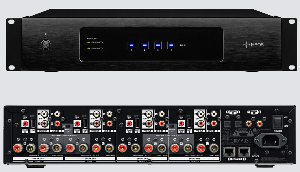 DENON HEOS Drive HS2 | 4-Zonen Multiroom-Verstärker mit 8 Endstufenkanälen