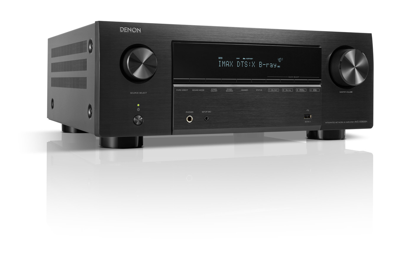 GrobiTV - Denon AVC-X3800H  9-Kanal AV-Verstärker schwarz - Frontansicht rechts