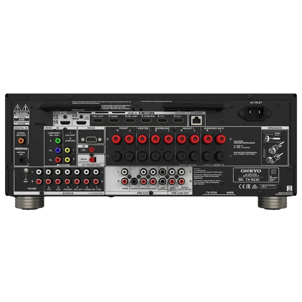 Onkyo TX-RZ30 | 9.2-Kanal Premium AV-Receiver (Schwarz)