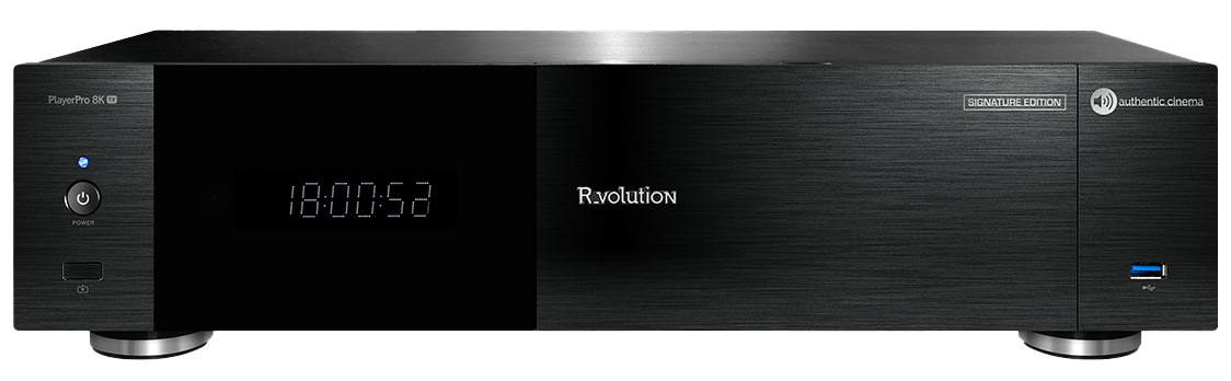 R_volution PlayerPro 8K TV Signature Edition | Authentic Cinema Streaming & Media Player für Netflix, Disney+ & Prime Video