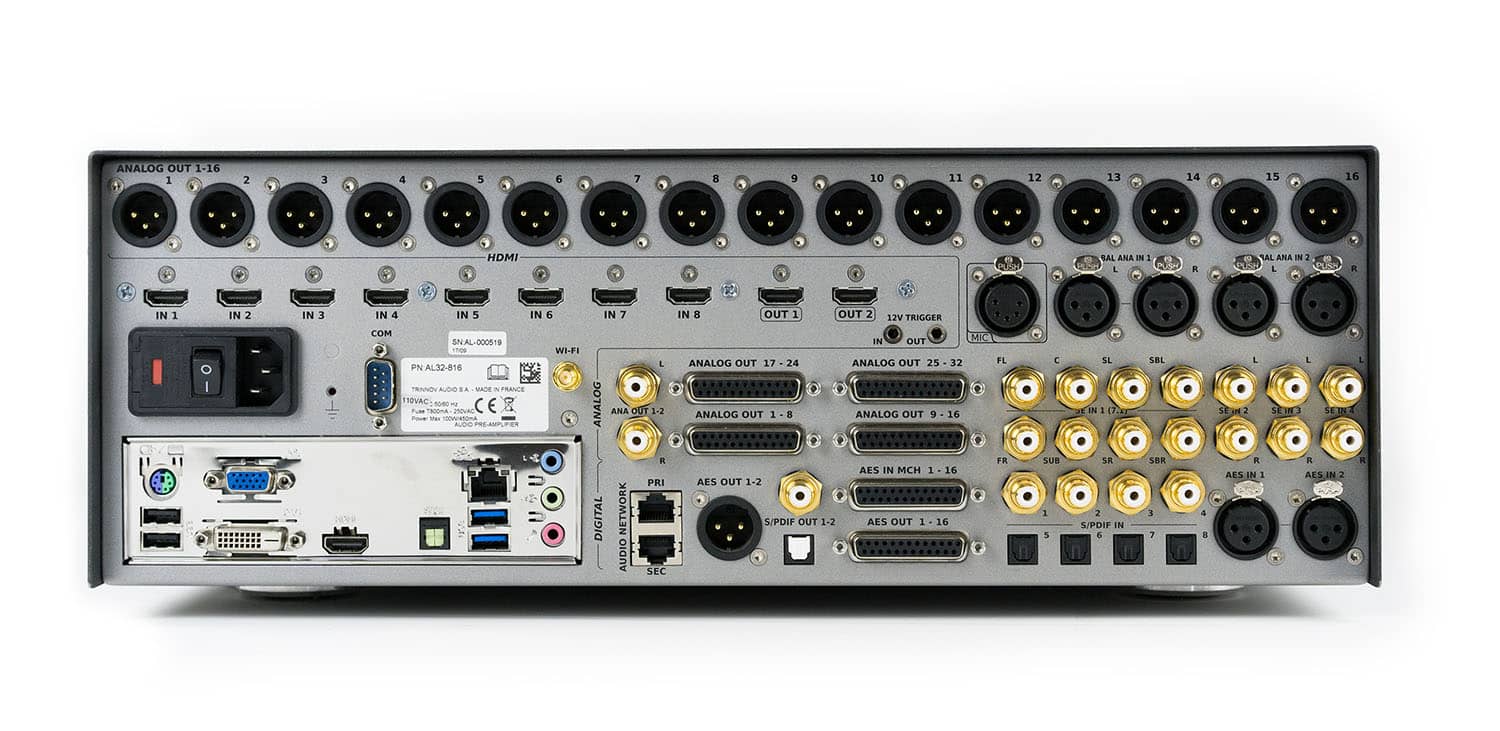 GrobiTV - Trinnov Altitude 32 A/V Prozessor schwarz Rückansicht