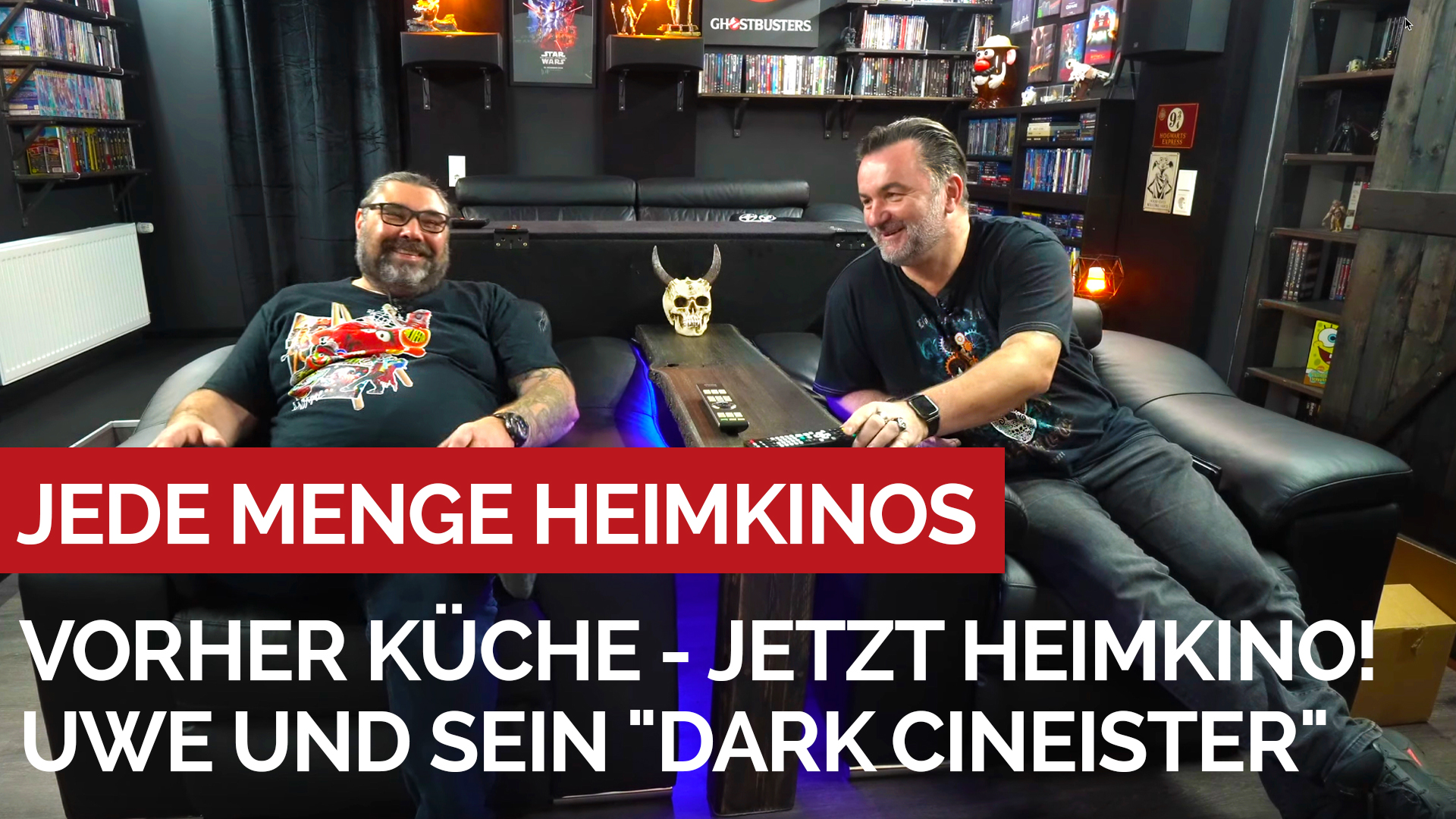 Vorher Küche - jetzt Heimkino! Zu Besuch bei Uwe und seinem "Dark CINEister" #Heimkinobau #Grobitv