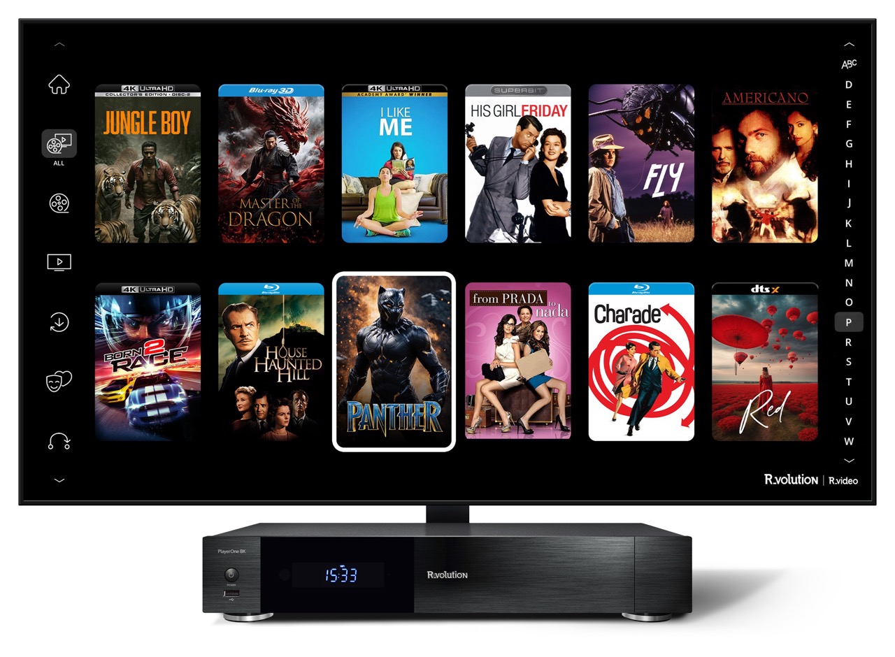 Rvolution PlayerOne 8K | High-End Netzwerk Mediaplayer und Medienserver