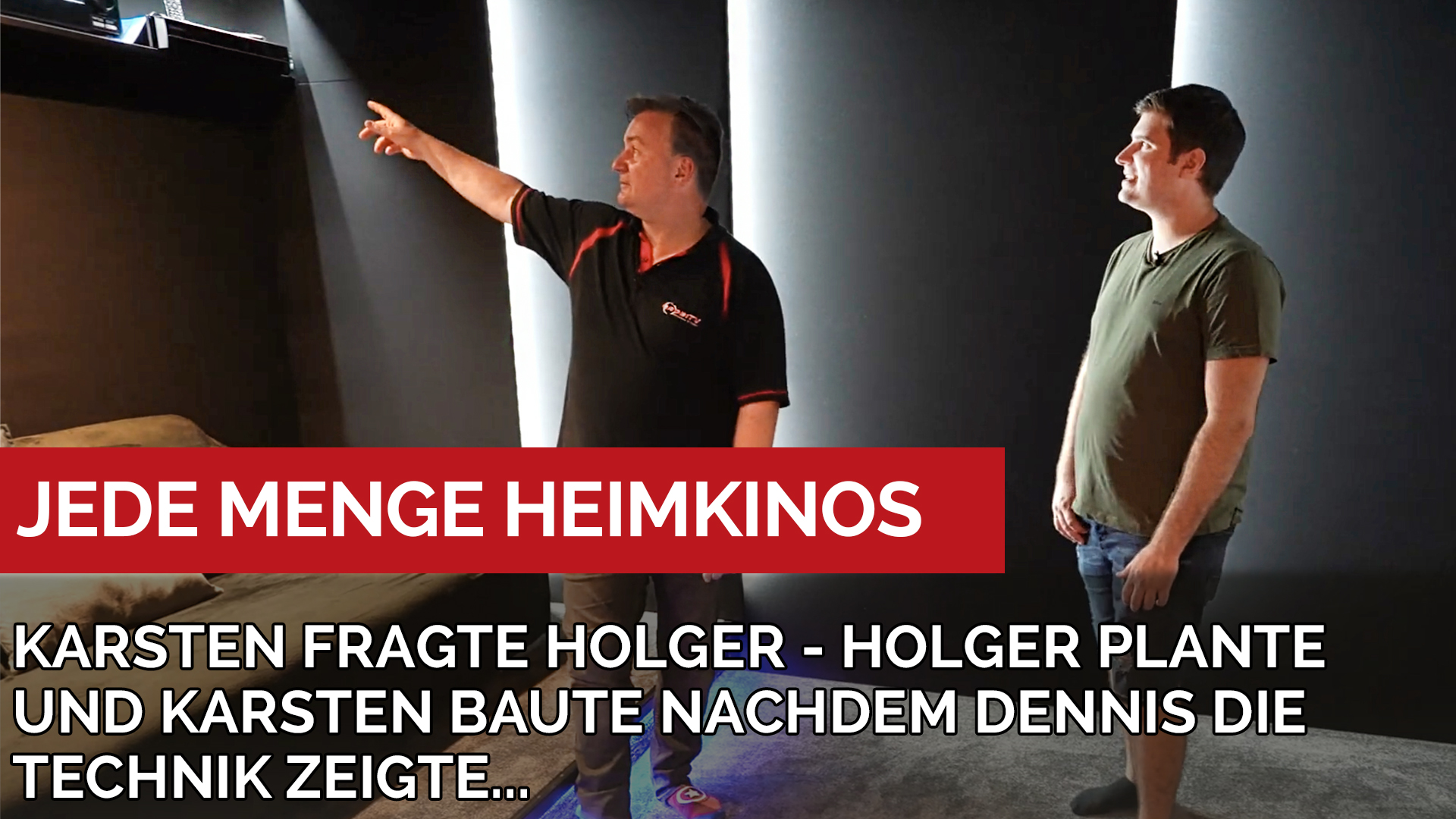 Heimkino selbst gebaut - so können sie es schaffen. Mit Planung von Dennis und Holger. #heimkino
