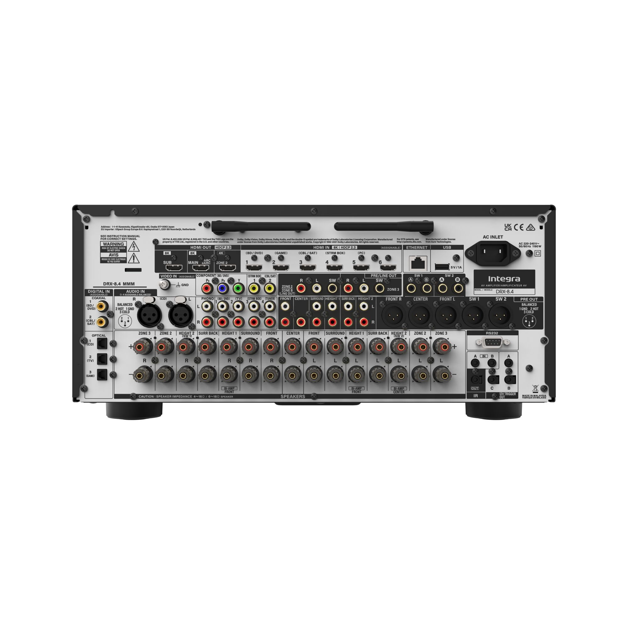 Integra DRX-8.4 | 11.4-Kanal Premium AV-Receiver 
