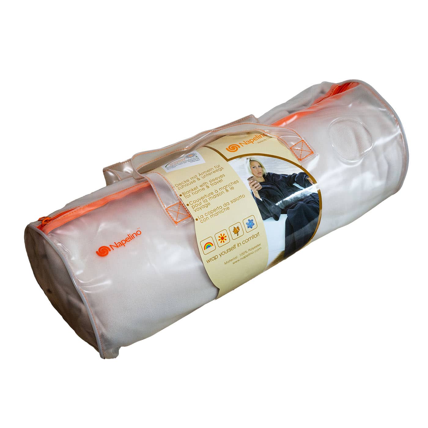 GROBI.TV Decke aus Napelino Micro-Fleece creme in Tragebeutel