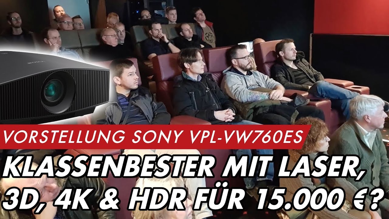 SONY VPL VW760ES - Klassenbester mit Laser, 3D, 4K & HDR ab Lager lieferbar