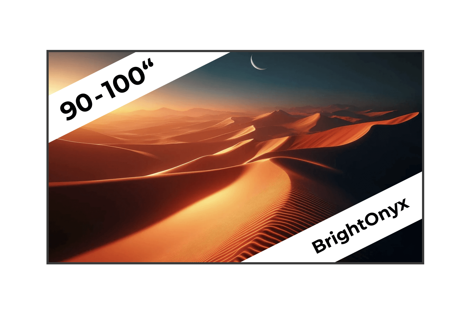 celexon BrightOnyx UST Hochkontrast Rahmenleinwand für Laser TVs