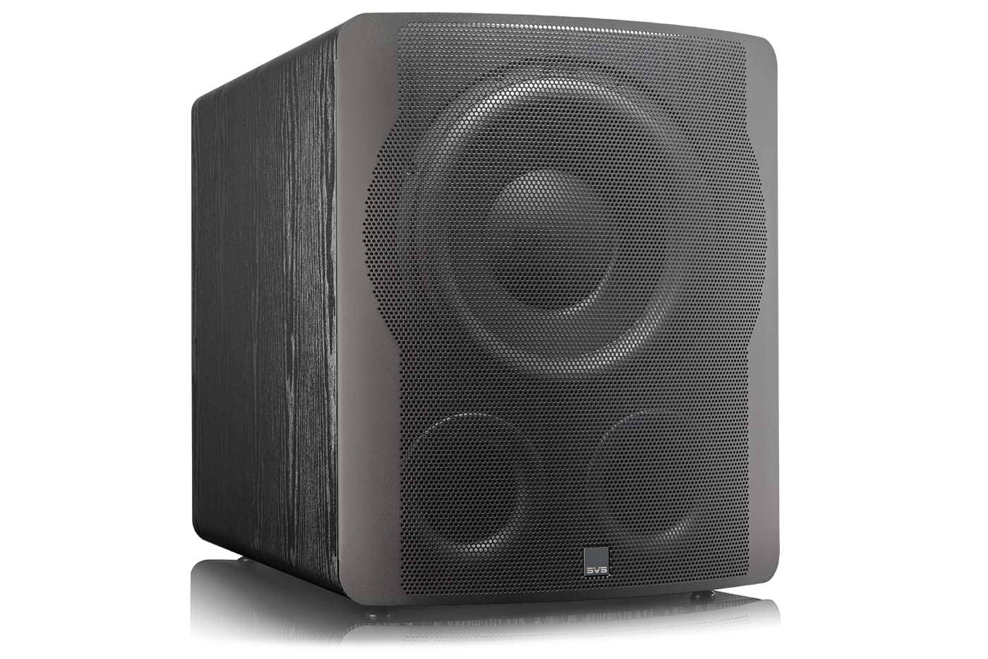 GrobiTV - SVS PB-3000 Heimkino Subwoofer - black ash - Frontansicht rechts mit Grill