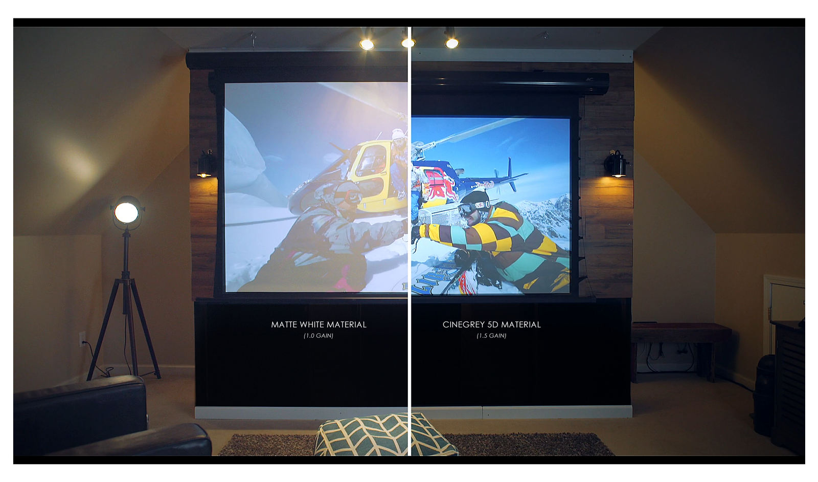Info zur Liefersituation ELITE SAKER TAB Tension Leinwand