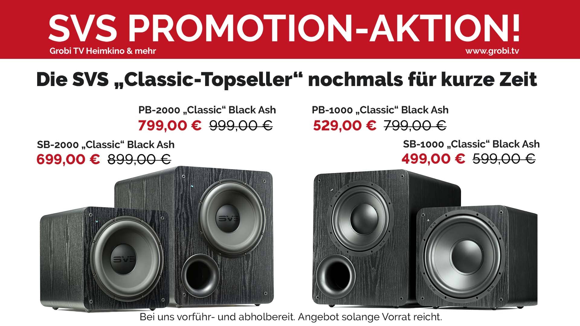 SVS Classic Topseller Promotion-Aktion! Jetzt mit 4er SoundPath kostenlos bei SB Classic Serie