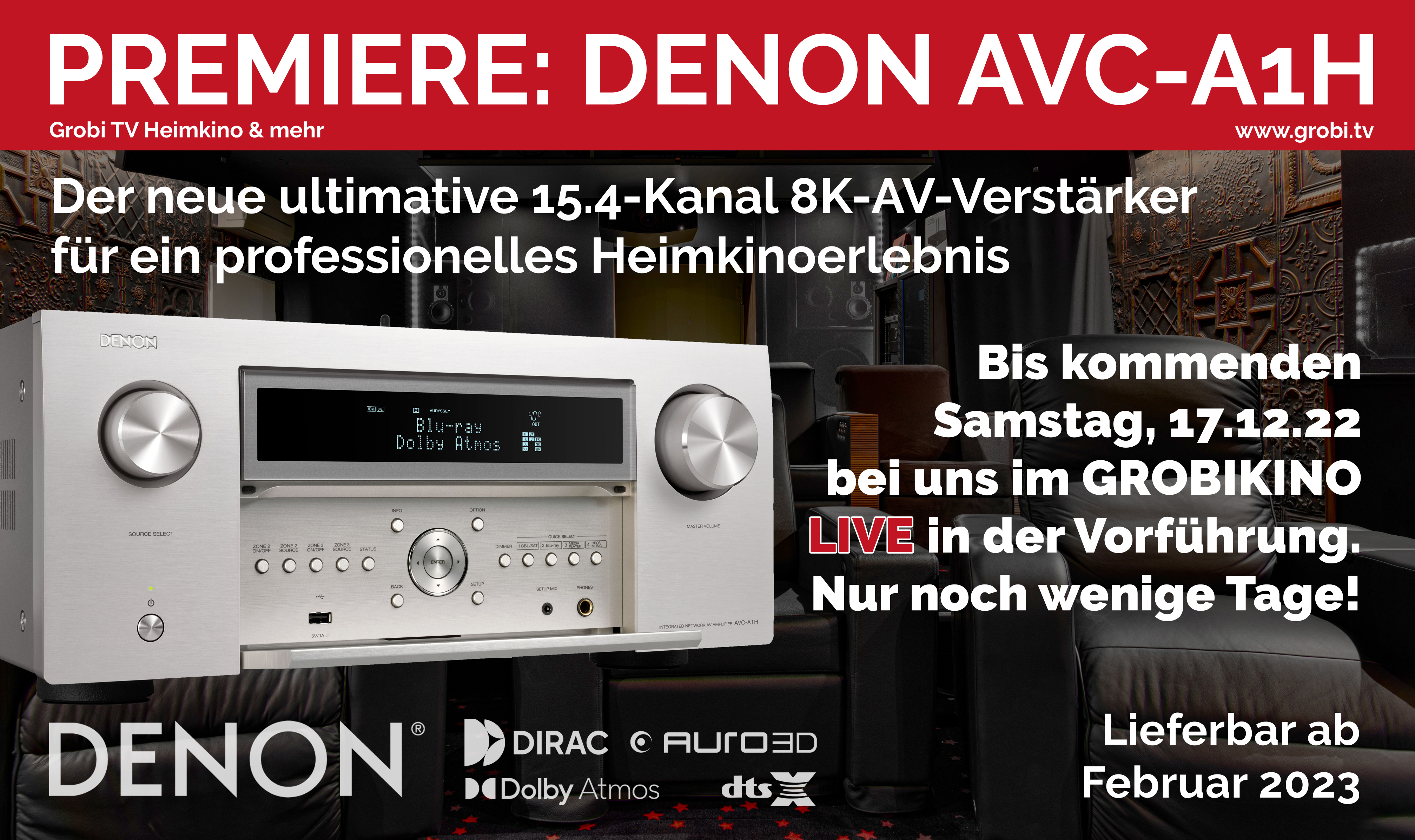 Deutschlandpremiere - DENON AVC-A1H AV-Verstärker Flaggschiff