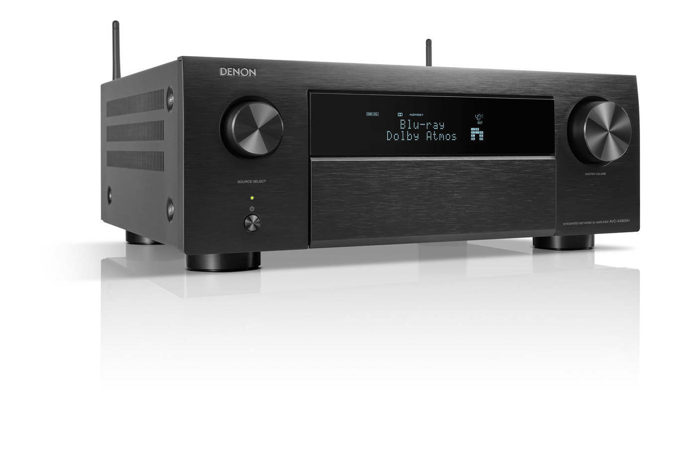 GrobiTV - Denon AVC-X4800H  9-Kanal AV-Verstärker schwarz - Frontansicht rechts geschlossen