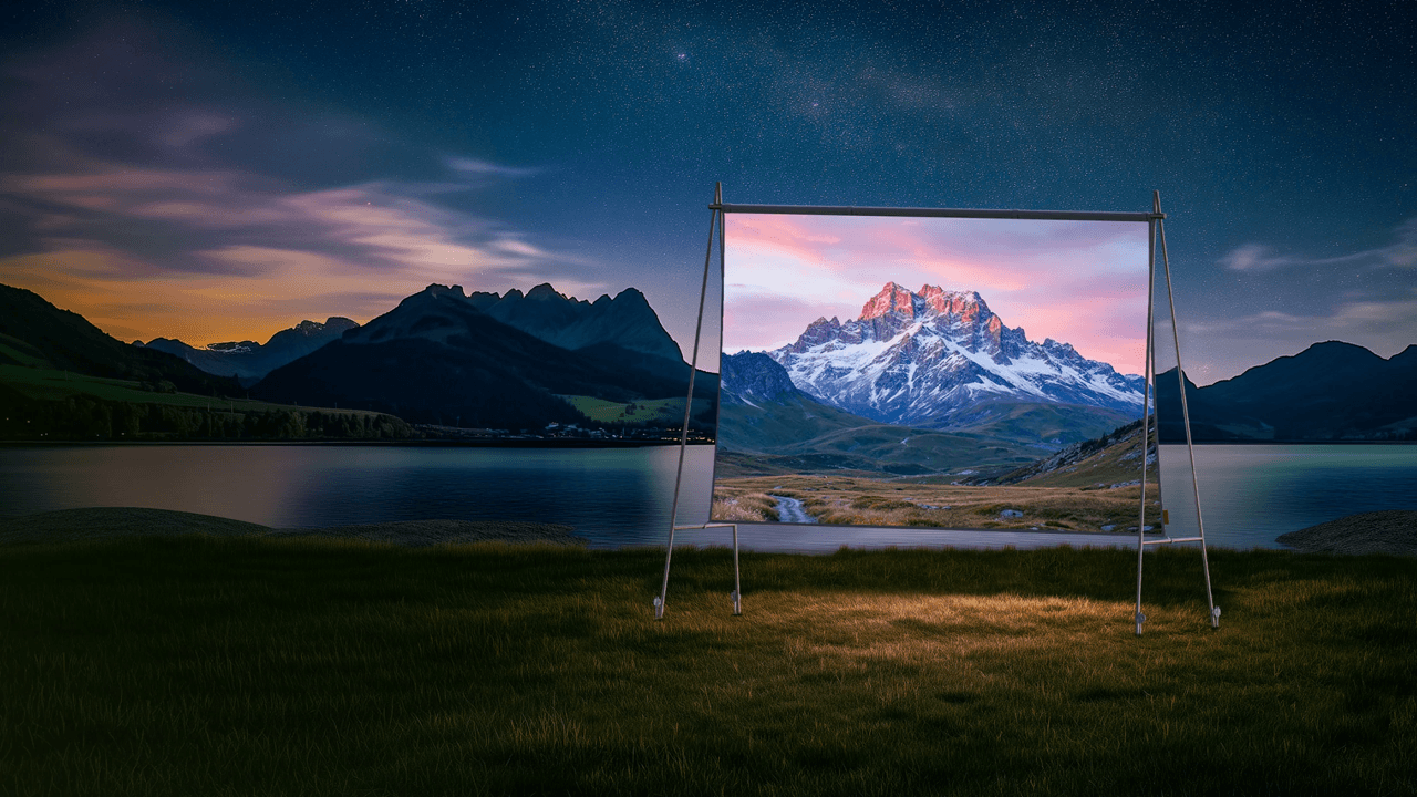 XGIMI Mobile Outdoor-Leinwand | portable 70 Zoll Leinwand