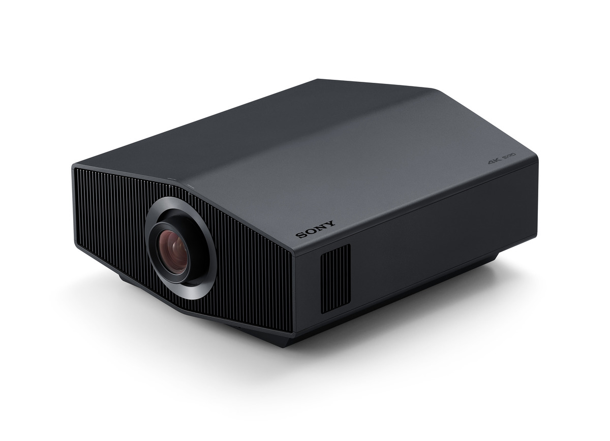 Sony VPL-XW7000ES schwarz Frontansicht links hoch