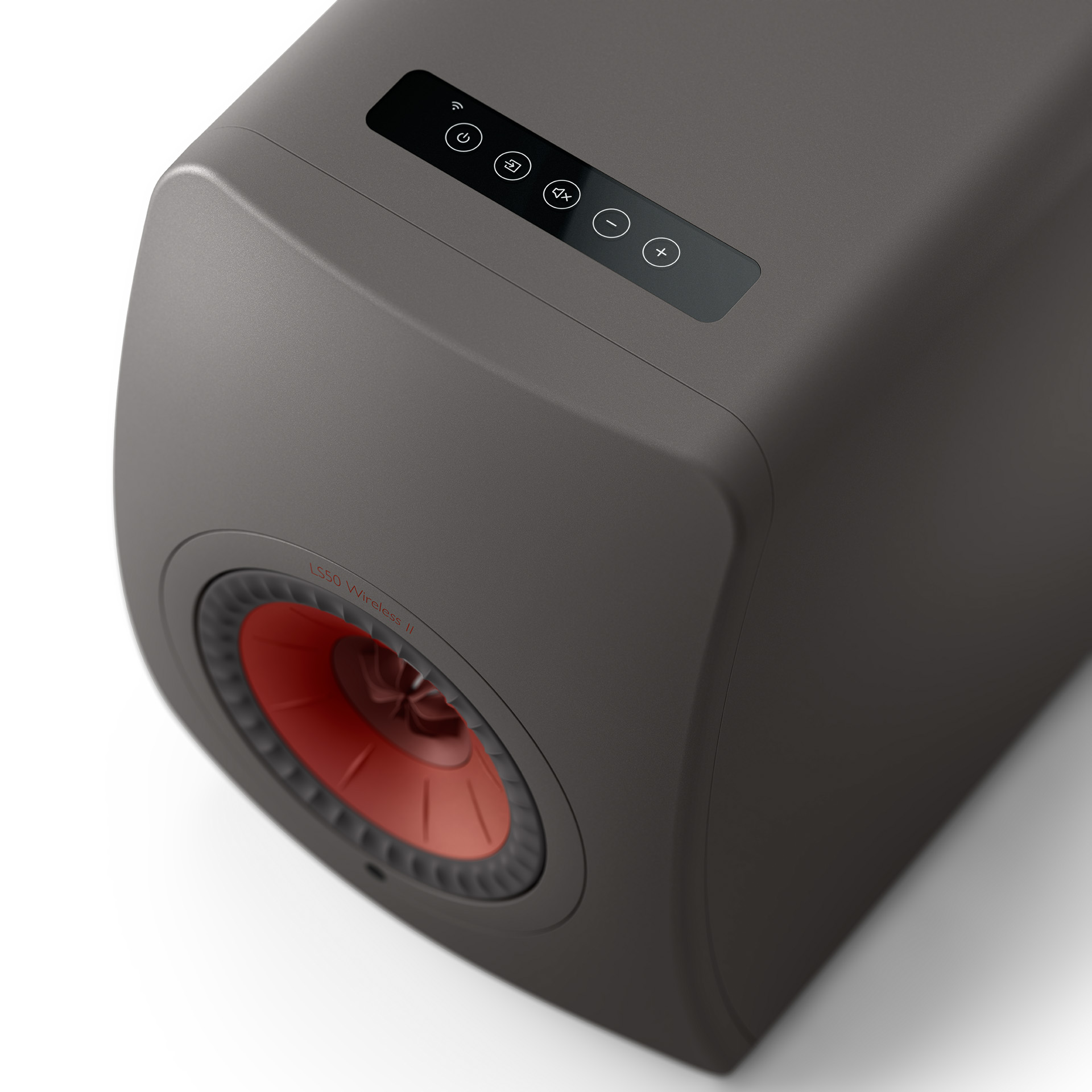 GrobiTV - KEF LS50 Wireless II Lautsprecher Einzeln grau Detailansicht 1