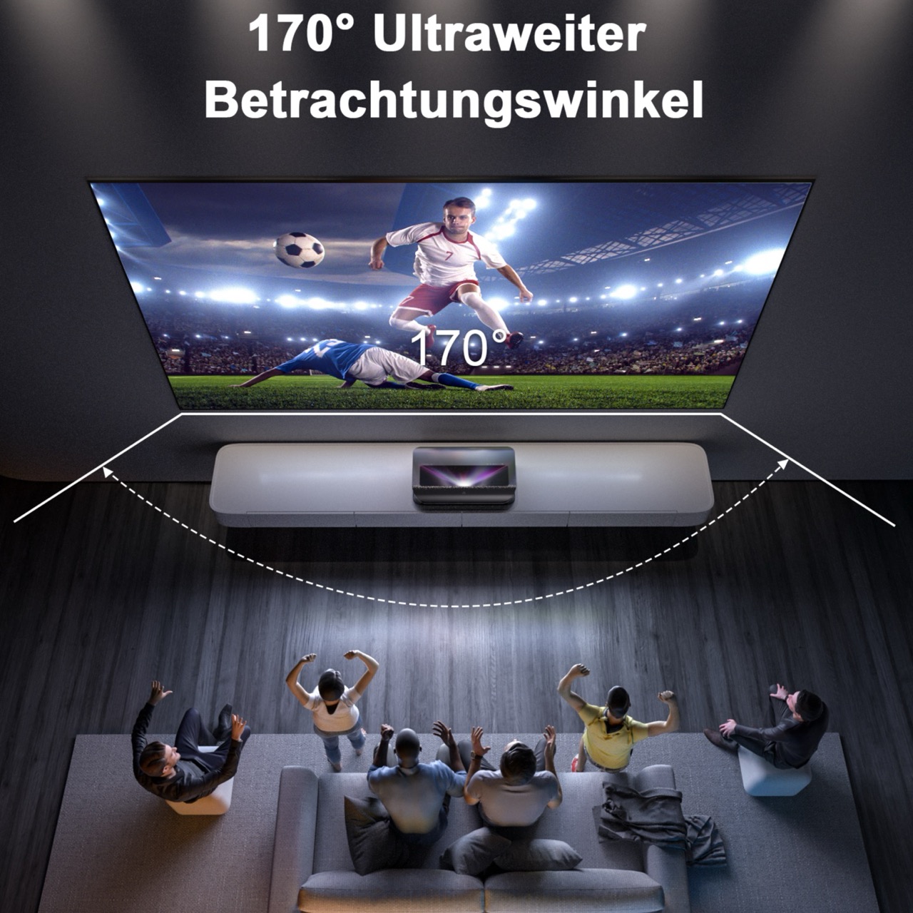 AWOL VISION | Cinematic (132-150") Rahmenleinwand für Laser TVs