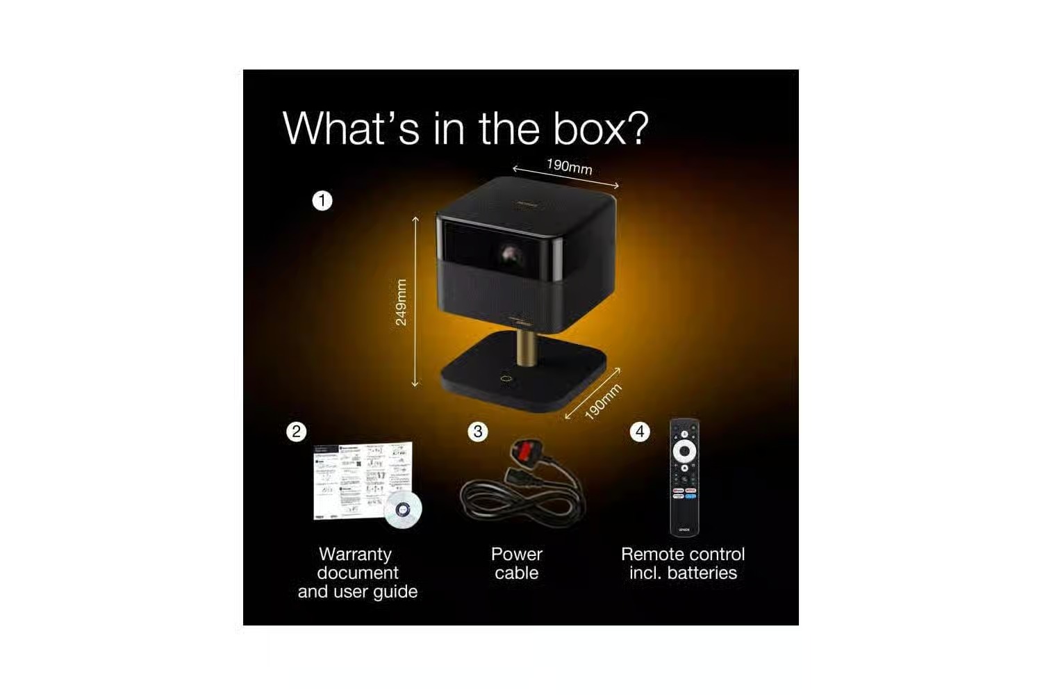 Epson EF-73 | 4K Smart Laser Projektor mit Google TV & Bose Sound