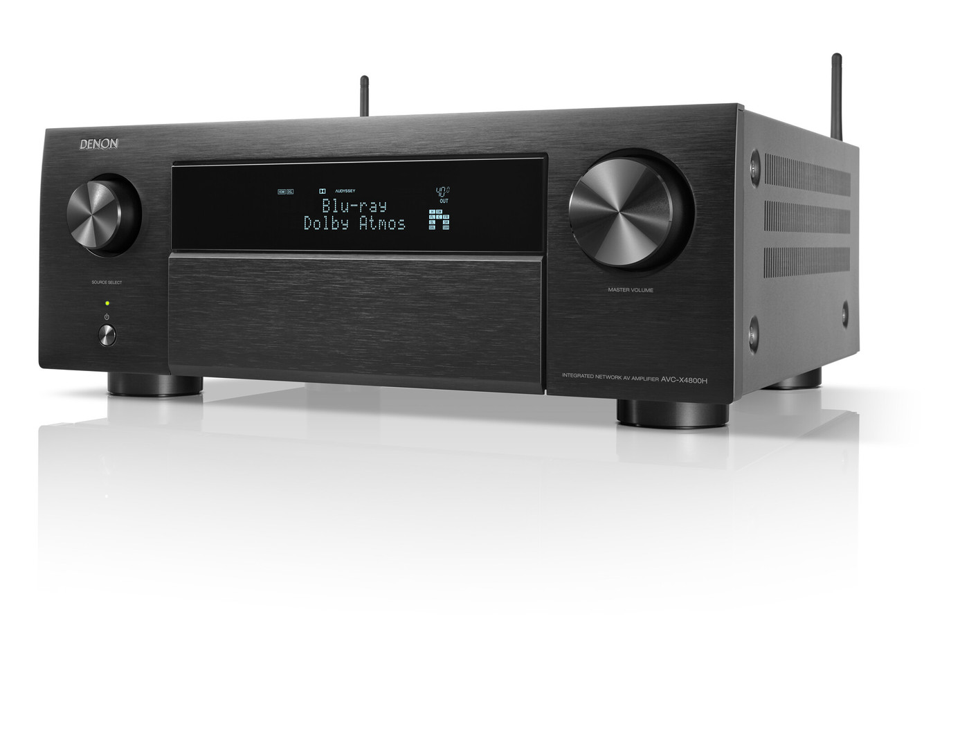GrobiTV - Denon AVC-X4800H  9-Kanal AV-Verstärker schwarz - Frontansicht links geschlossen