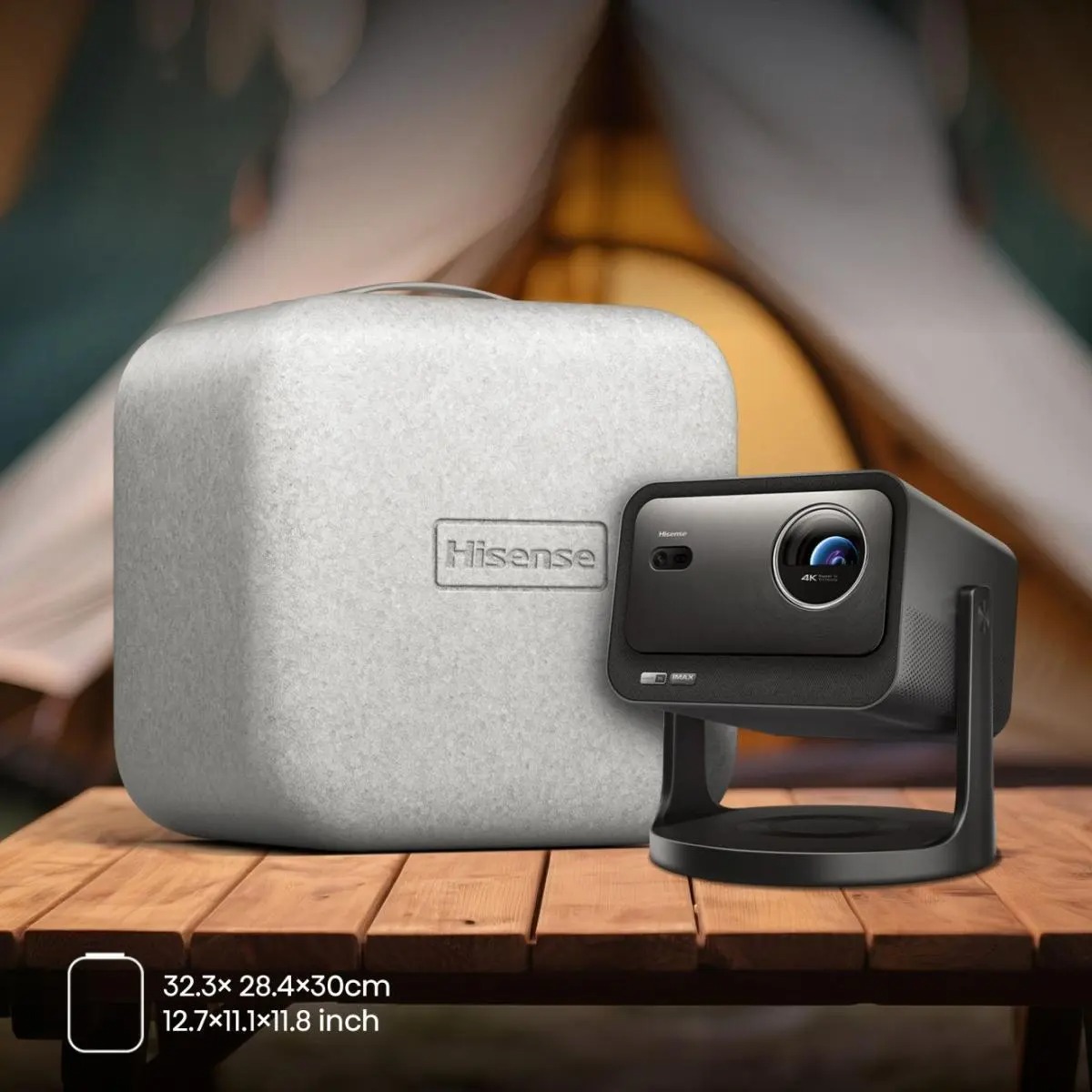 Hisense C3 | Kompakter 4K RGB Triple-Laser Beamer mit Gimbal-Design, Dolby Vision & IMAX Enhanced