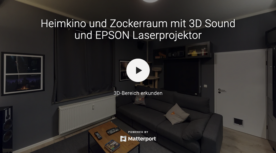 Das Heimkino, Zocker- und Arbeitszimmer von unserem Kunden Julian