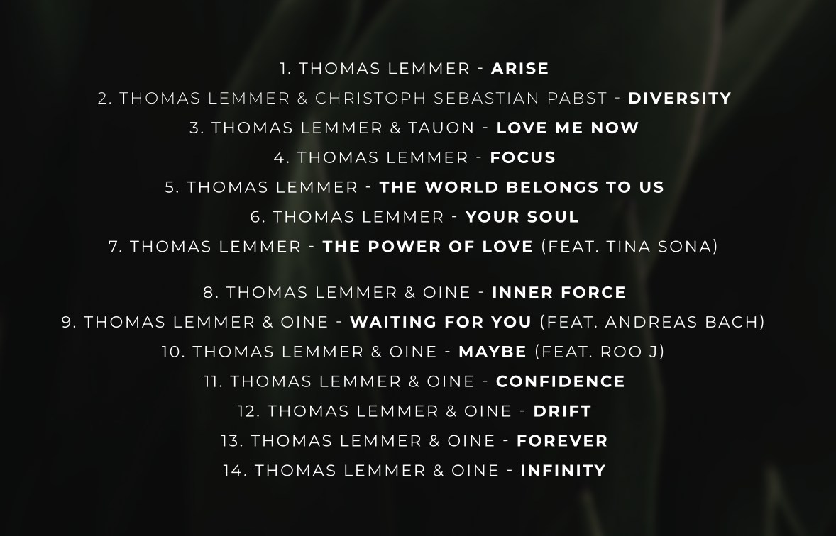 THOMAS LEMMER & OINE – ONE VISION PureAudio