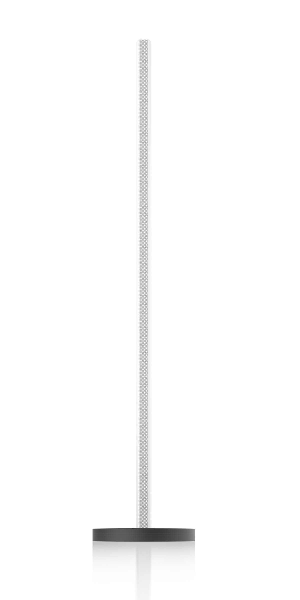 QEUS-Speaker-Stand-for-APS-1003-and-1204-incl-Speaker-white-3 GrobiTV - QEUS Stand - Lautsprecherstandfuß für QEUS APS EVO SERIES schwarz mit einem QEUS Lautsprecher in weiß 3