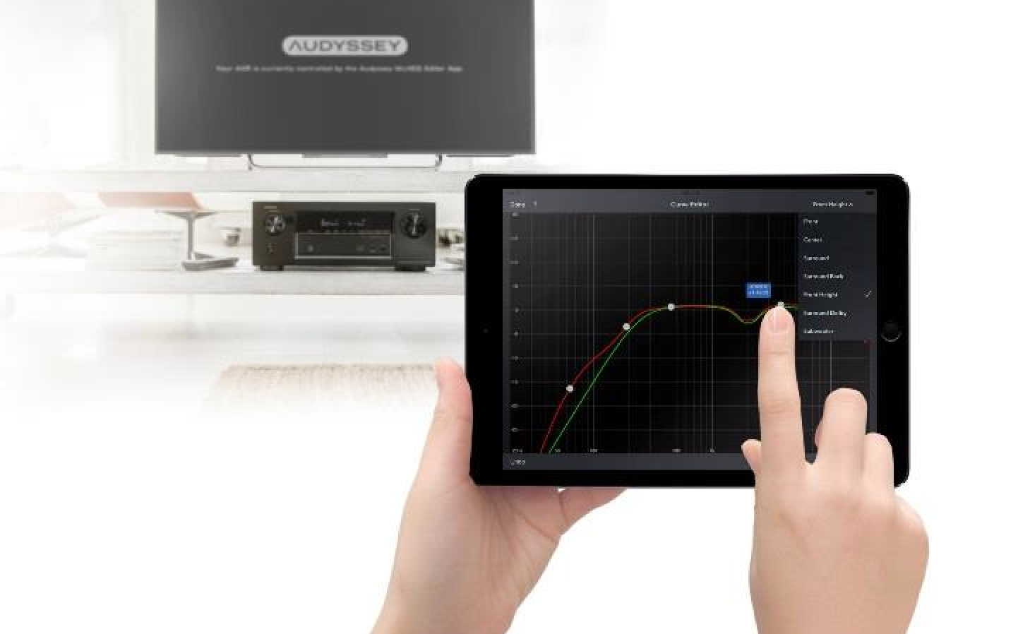 Da ist die neue Audyssey MultEQ APP von DENON und MARANTZ