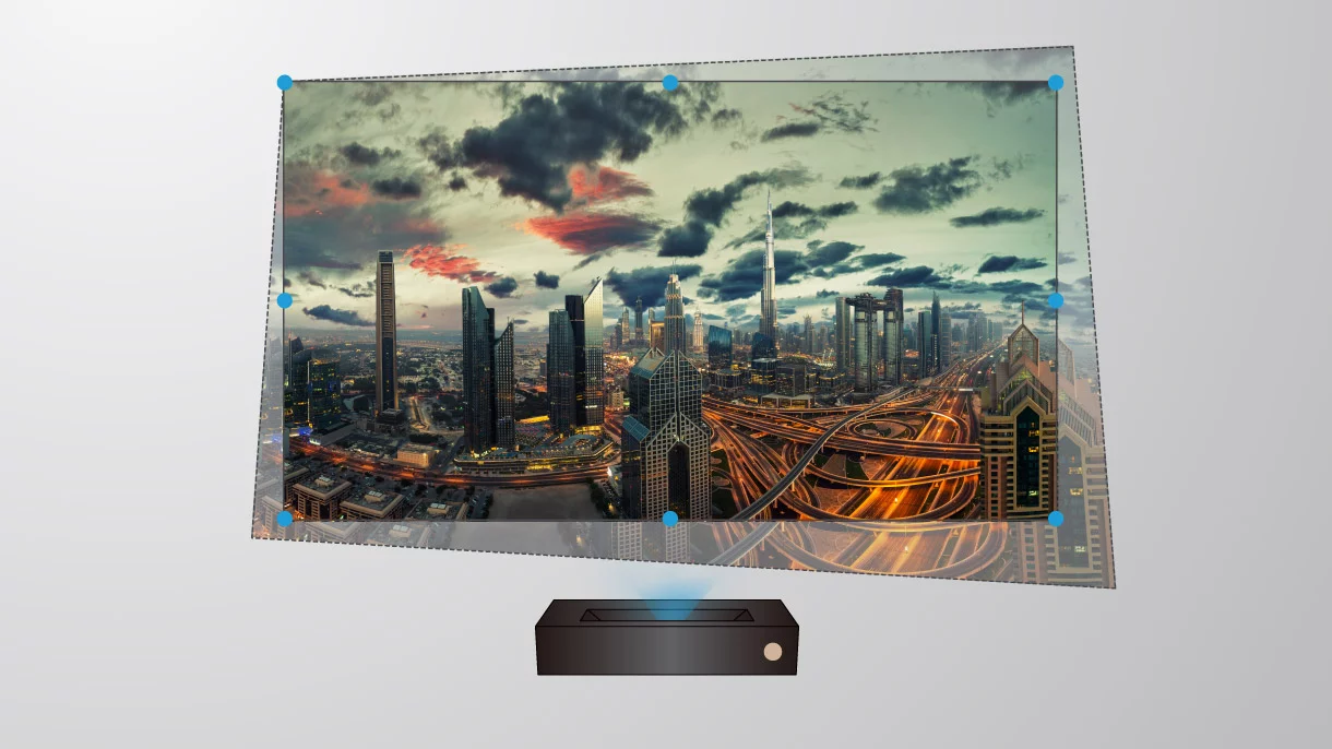 tv-v5000i-8points BenQ V5010i | 4K 3D RGB Laser TV inkl. 2 3D-Brillen