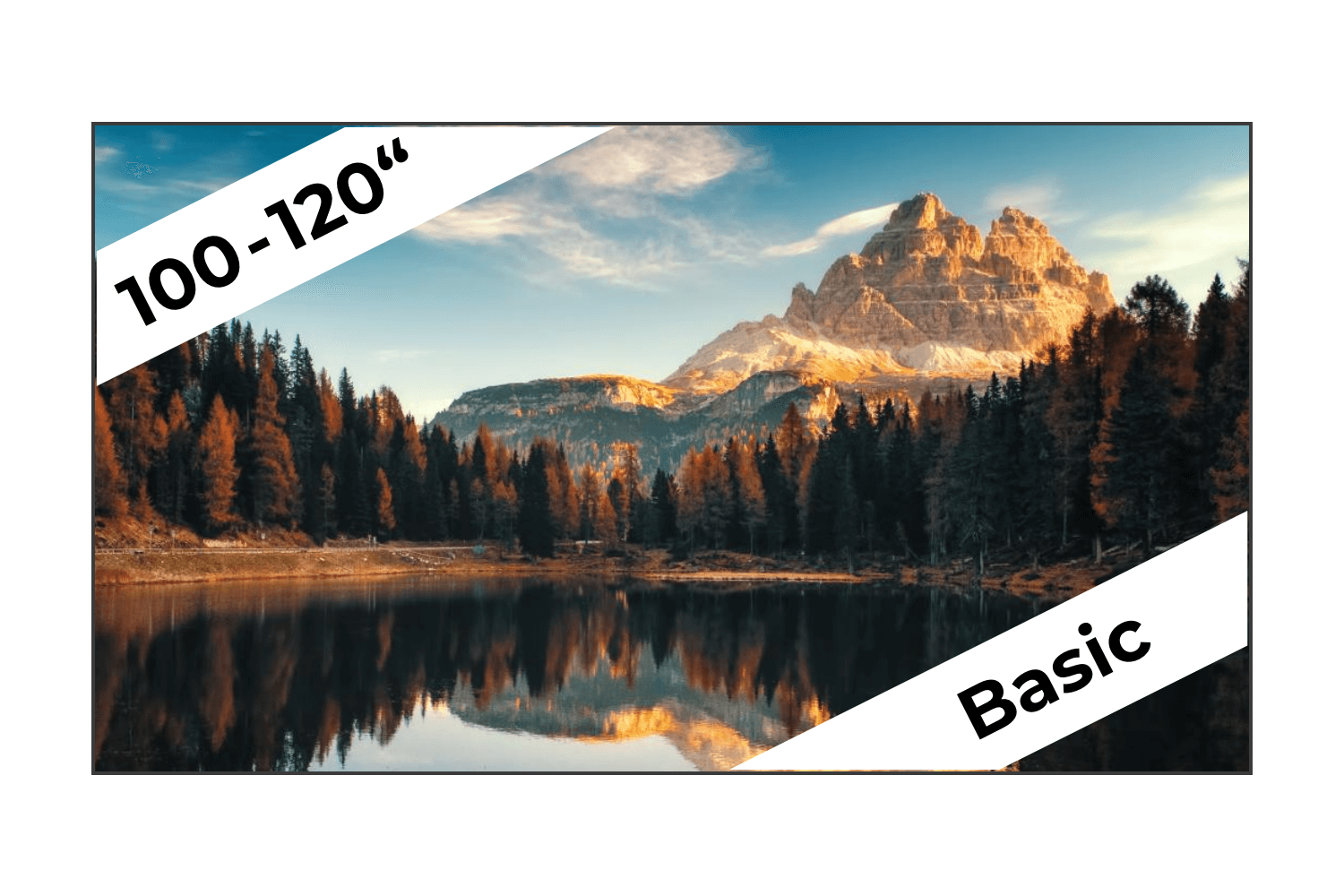 CLR UST Hochkontrast (Basic) Rahmenleinwand für Laser TVs
