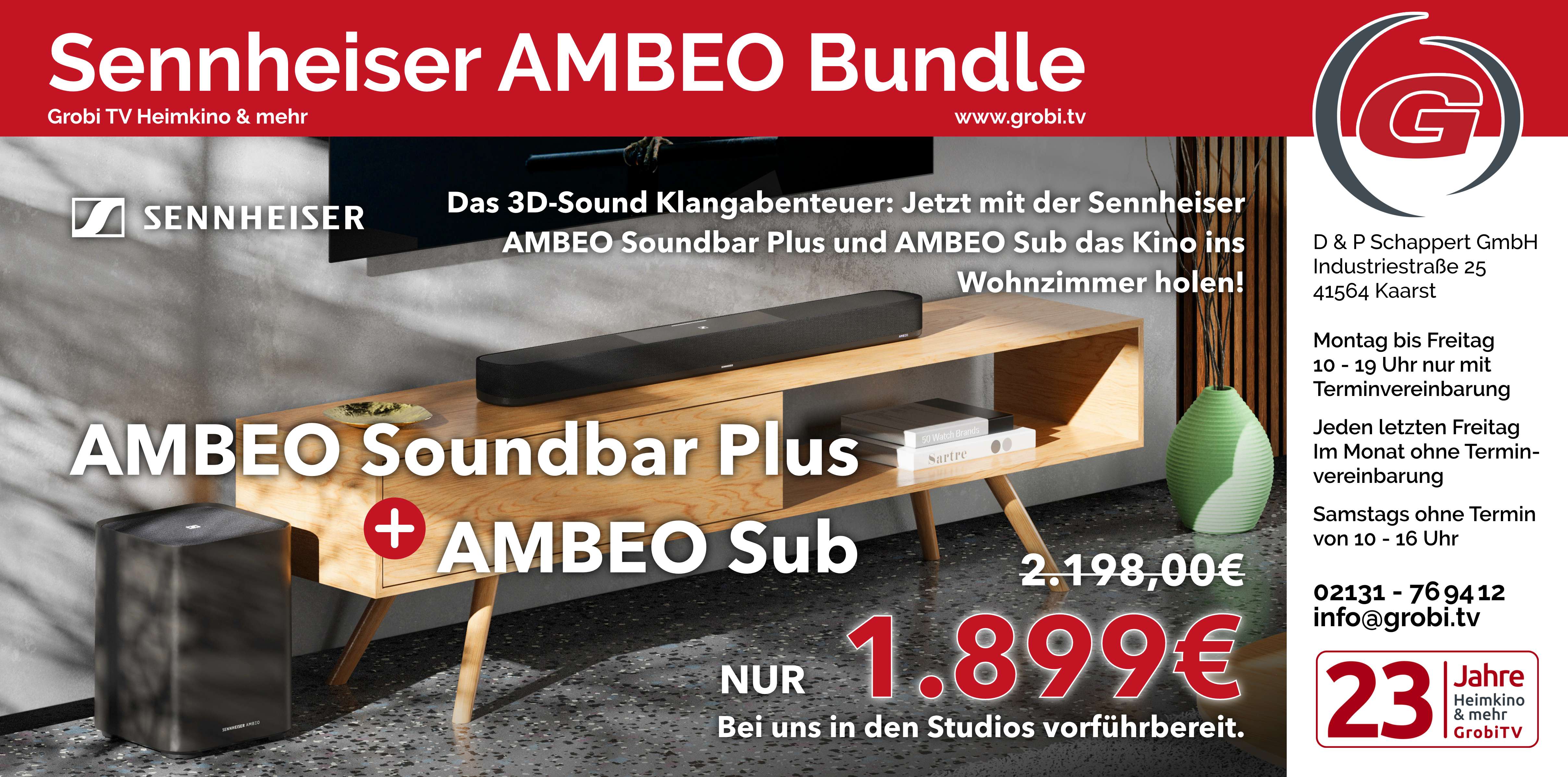 Sennheiser AMBEO Soundbar Plus + AMBEO Sub Bundle