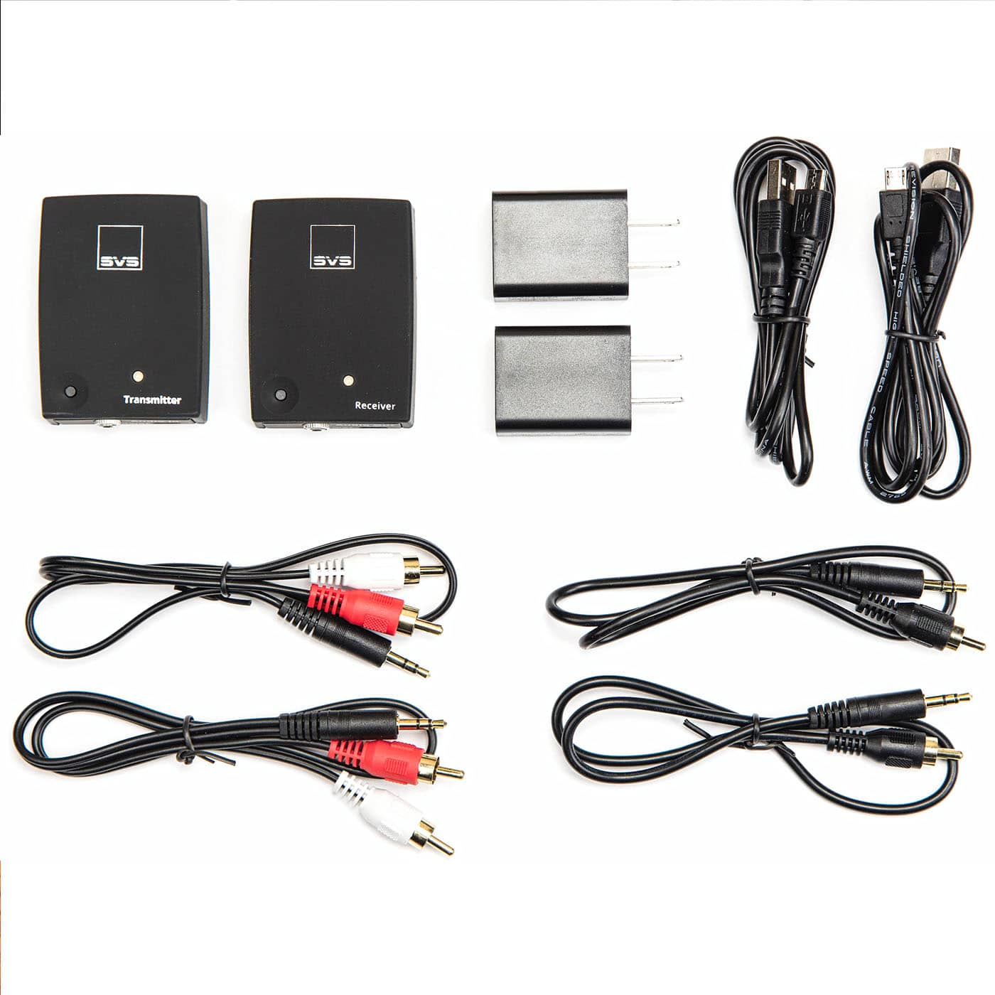 GrobiTV - SVS SoundPath Wireless Audio Adapter - Ansicht komplette Ausstattung