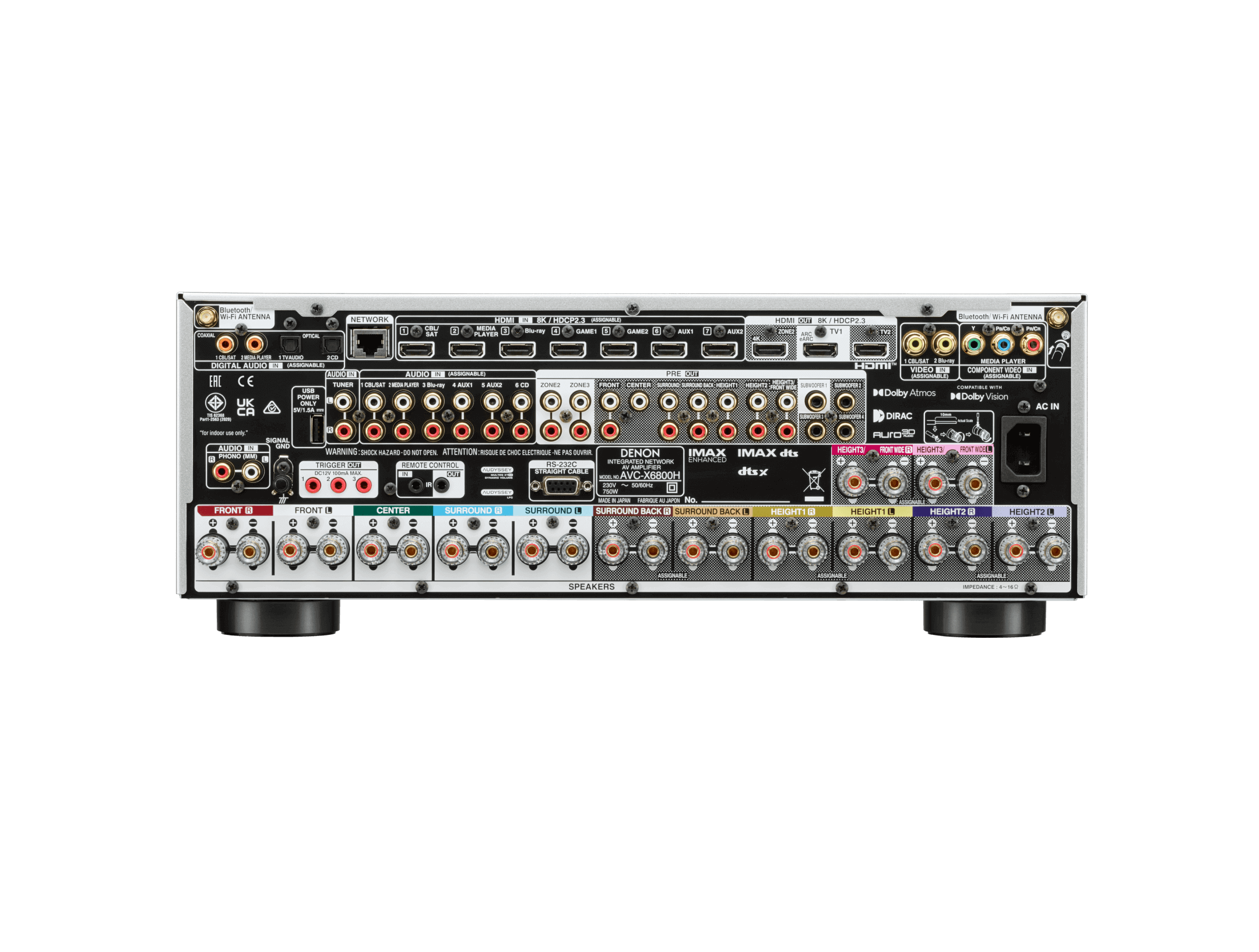 Denon AVC-X6800H | 11.4-Kanal AV-Verstärker