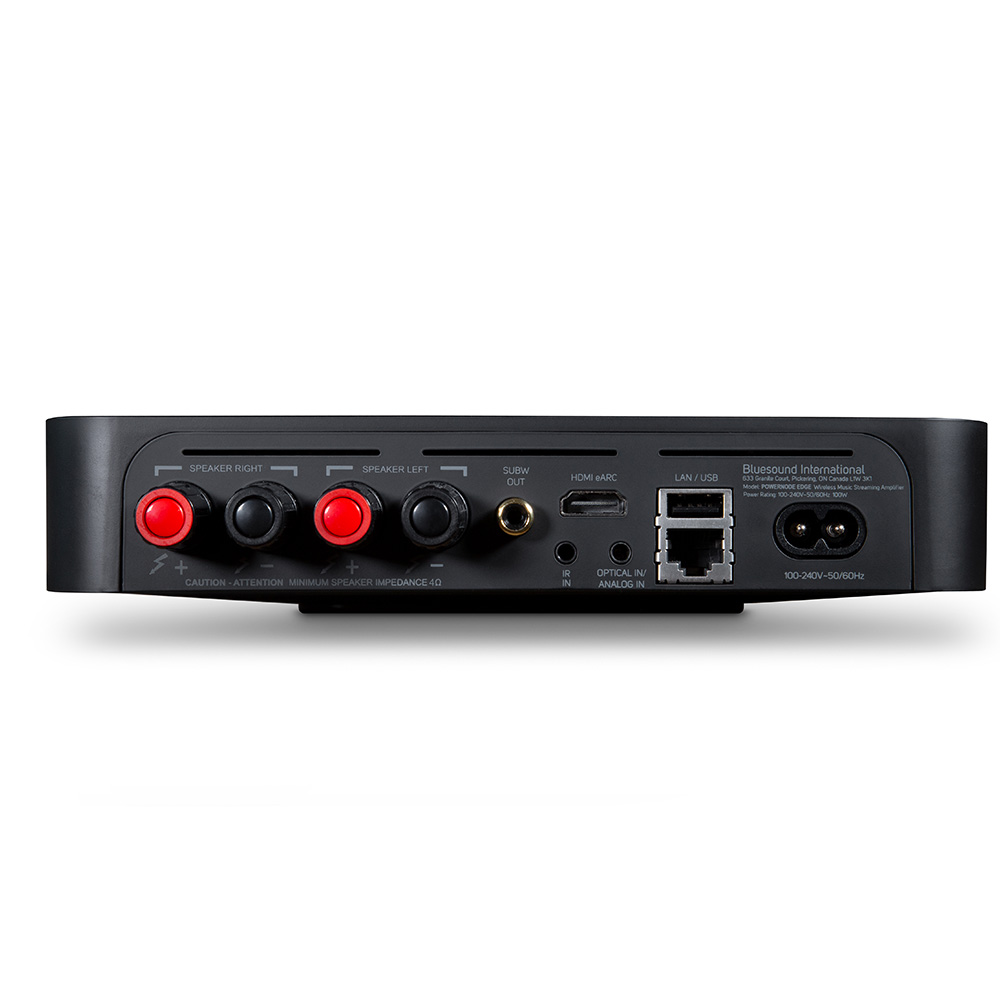 Bluesound POWERNODE EDGE Hinten Schwarz