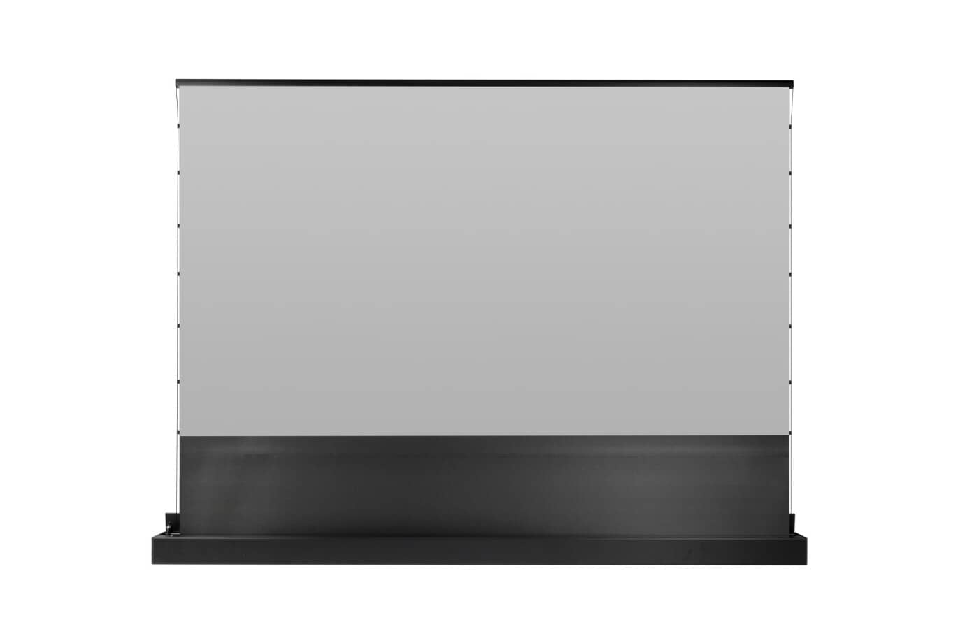 Grobi.TV - Celexon Motorische Bodenleinwand HomeCinema Plus - schwarz - für LASER TV Frontansicht