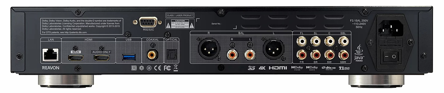 Reavon UBR-X100 Rückeiteseite