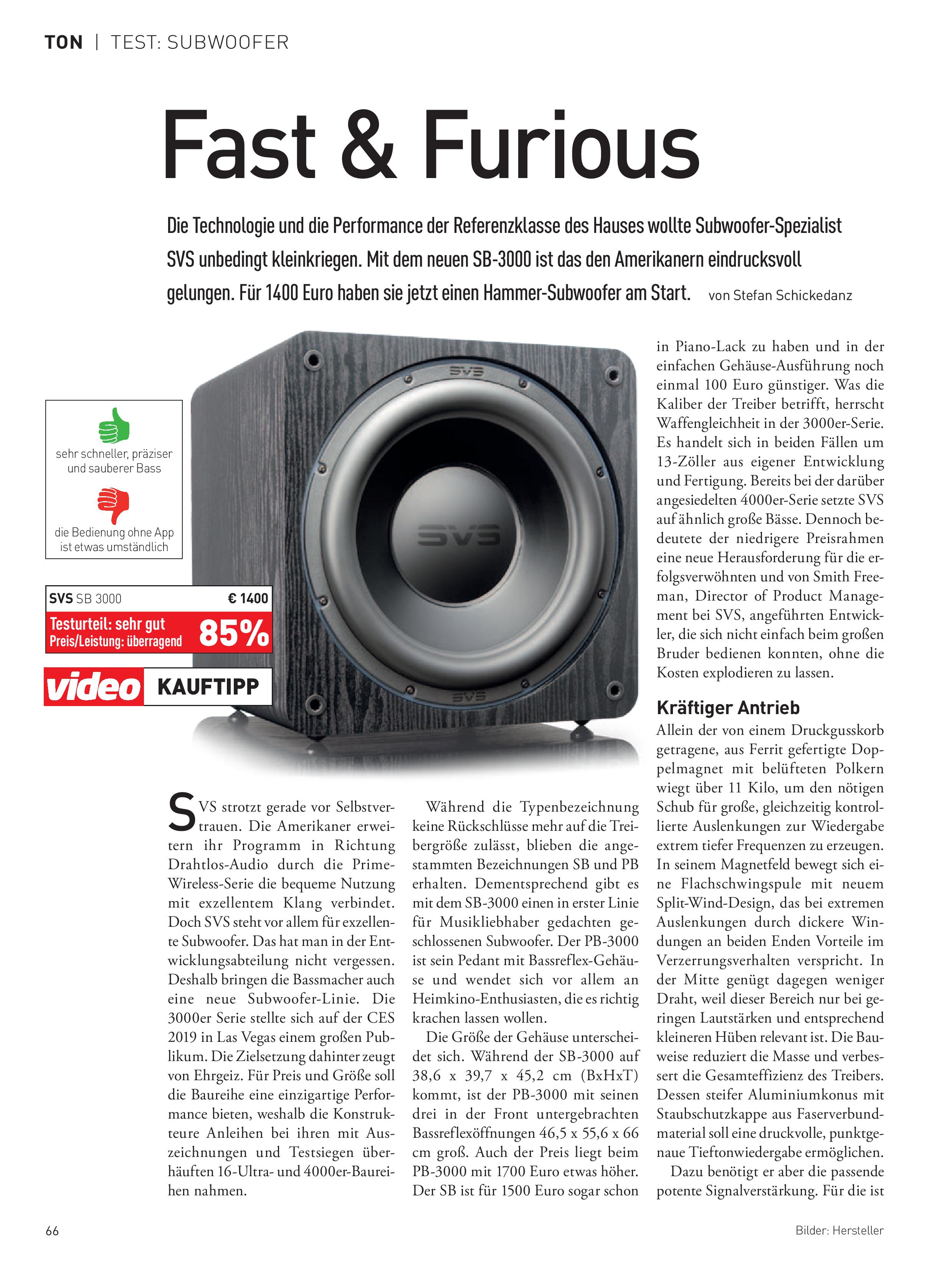 Das erste Etappenziel, den „video Kauftipp“ einzuheimsen und das vier Wochen nach Markteinführung ist gelungen …