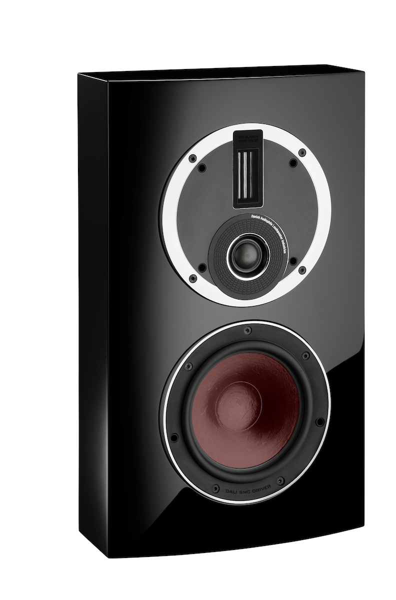 RUBICON-LCR-black-vertical GrobiTV - Dali RUBICON LCR Schwarz Hochglanz Frontansicht stehend ohne Abdeckung