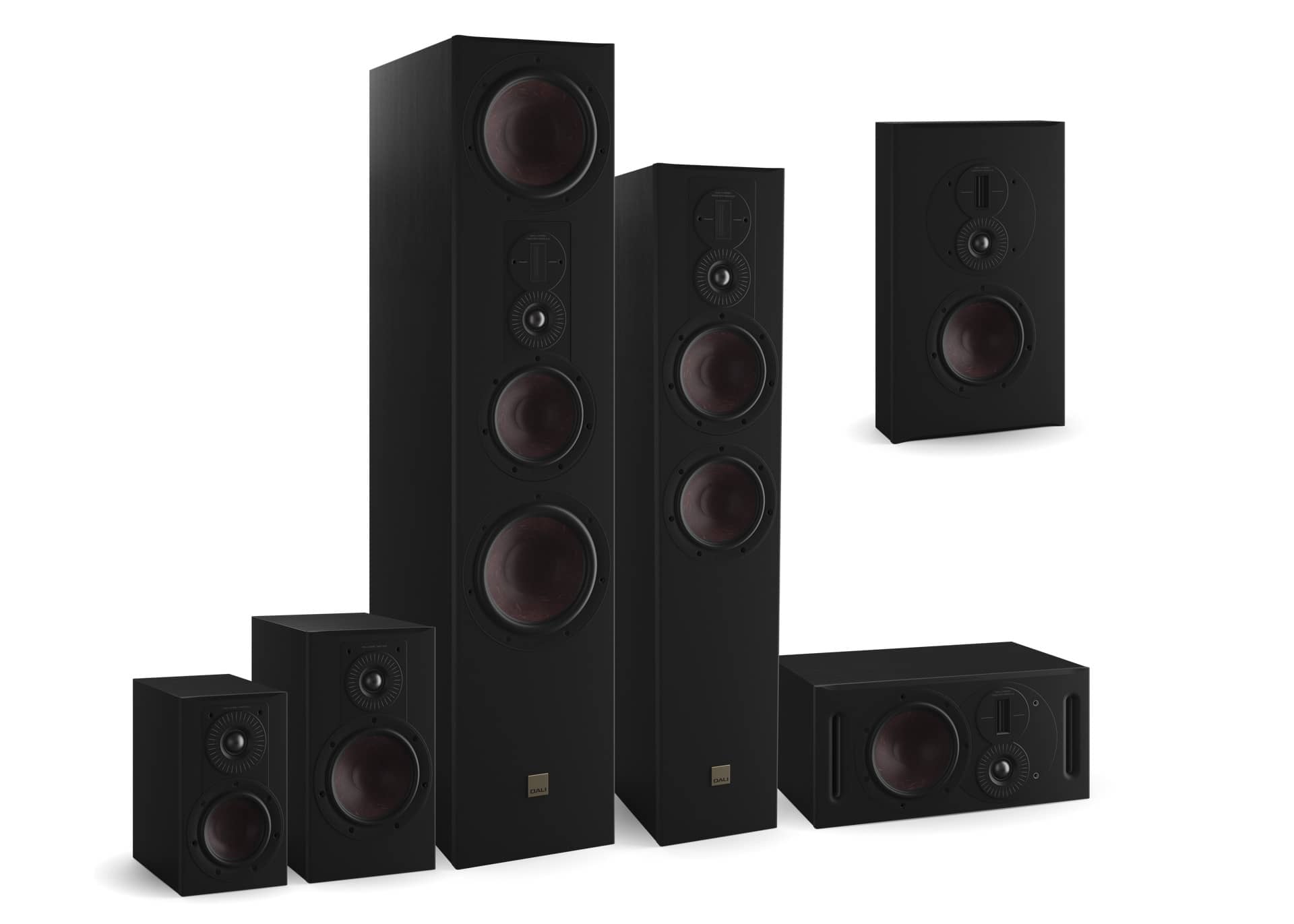 DALI_OPTICON_MK2_SATIN_BLACK_FAMILY DALI_OPTICON_MK2_Ueberblick_Eiche_Schwarz_Familie