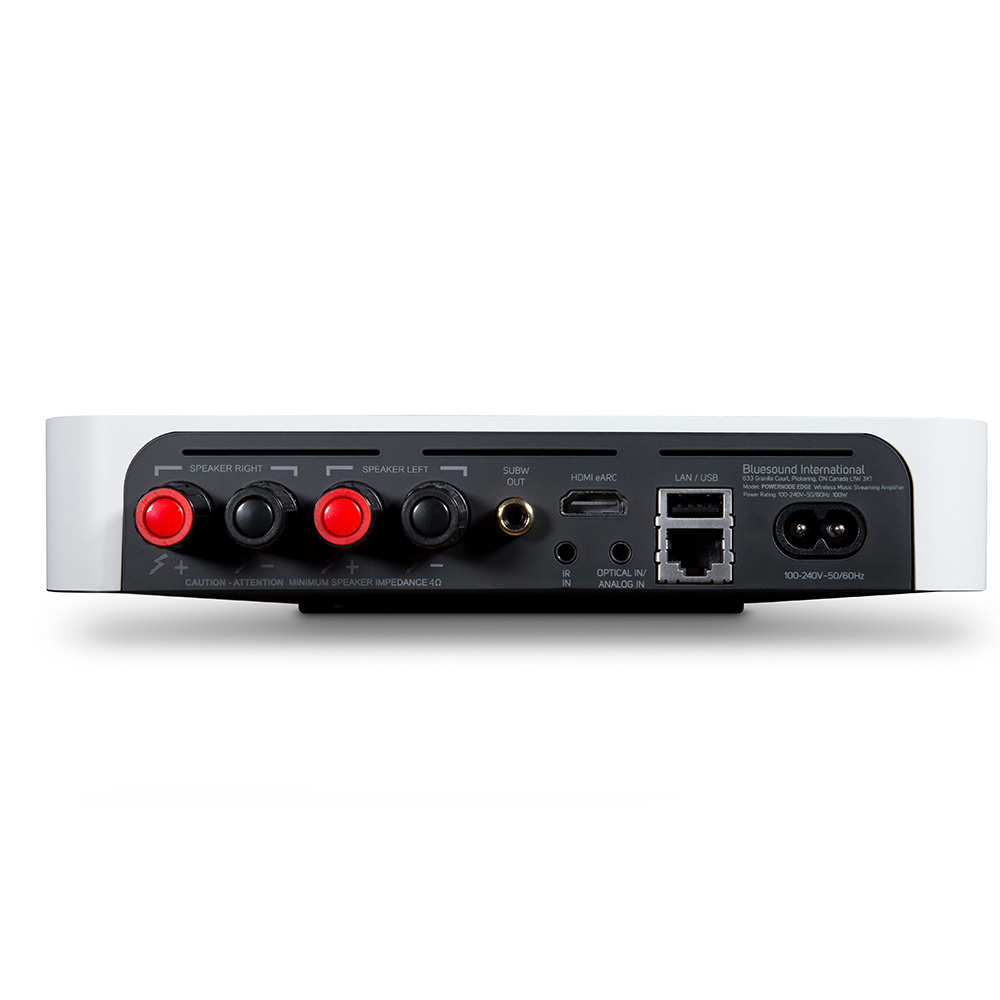 Bluesound POWERNODE EDGE Hinten Weiß
