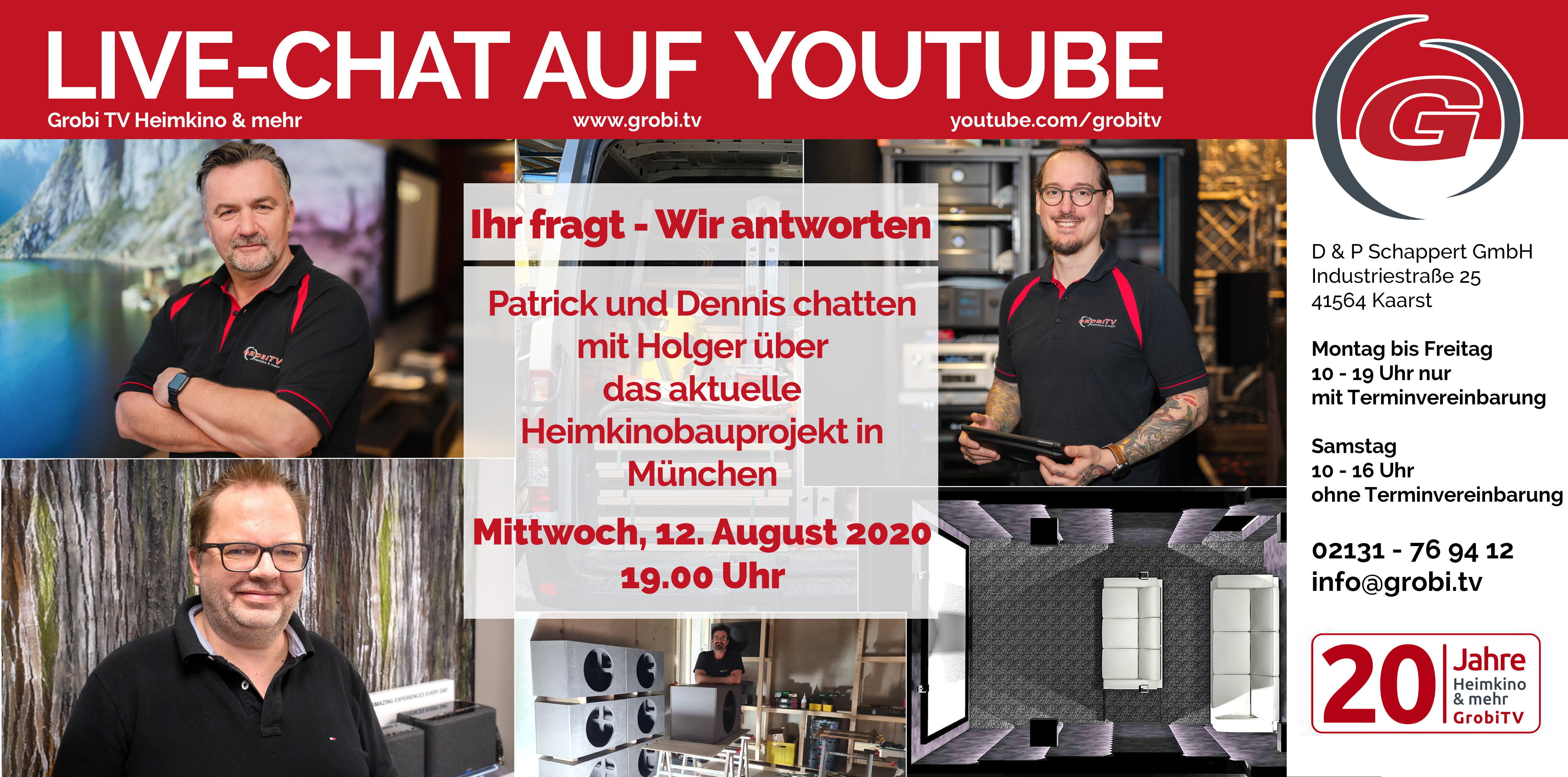 Live Chat mit Dennis, Holger und Patrick - Sie fragen, wir antworten.
